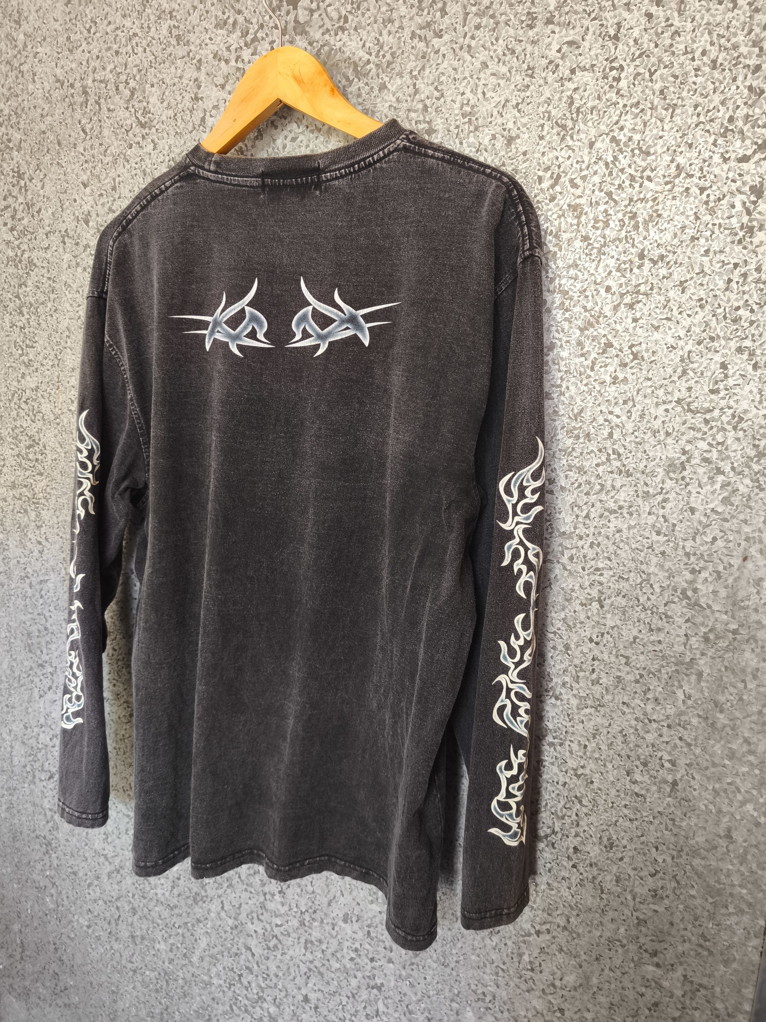 If Six Was Nine 🔥 Vintage Cross Keys t shirt LGB long sleeve sun faded Size US L / EU 52-54 / 3 - 7 Thumbnail