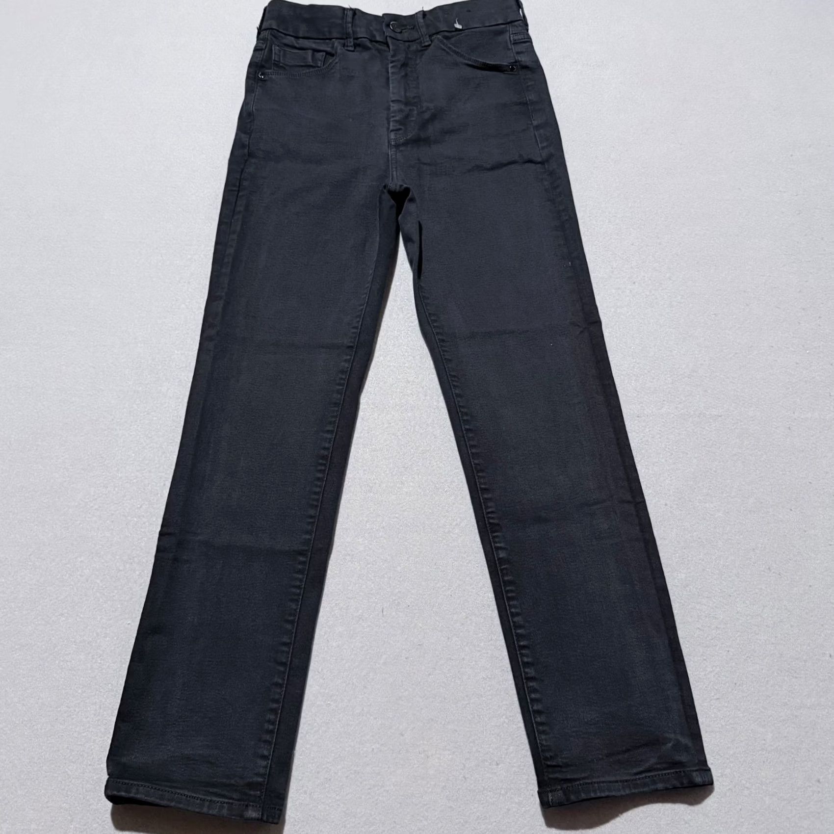Express Express Jeans Women's Black Denim High Rise Straight Leg Zip Fly 2R Slim 5-Pocket Denim Jeans Size 26" / US 2 / IT 38 - 2 Thumbnail