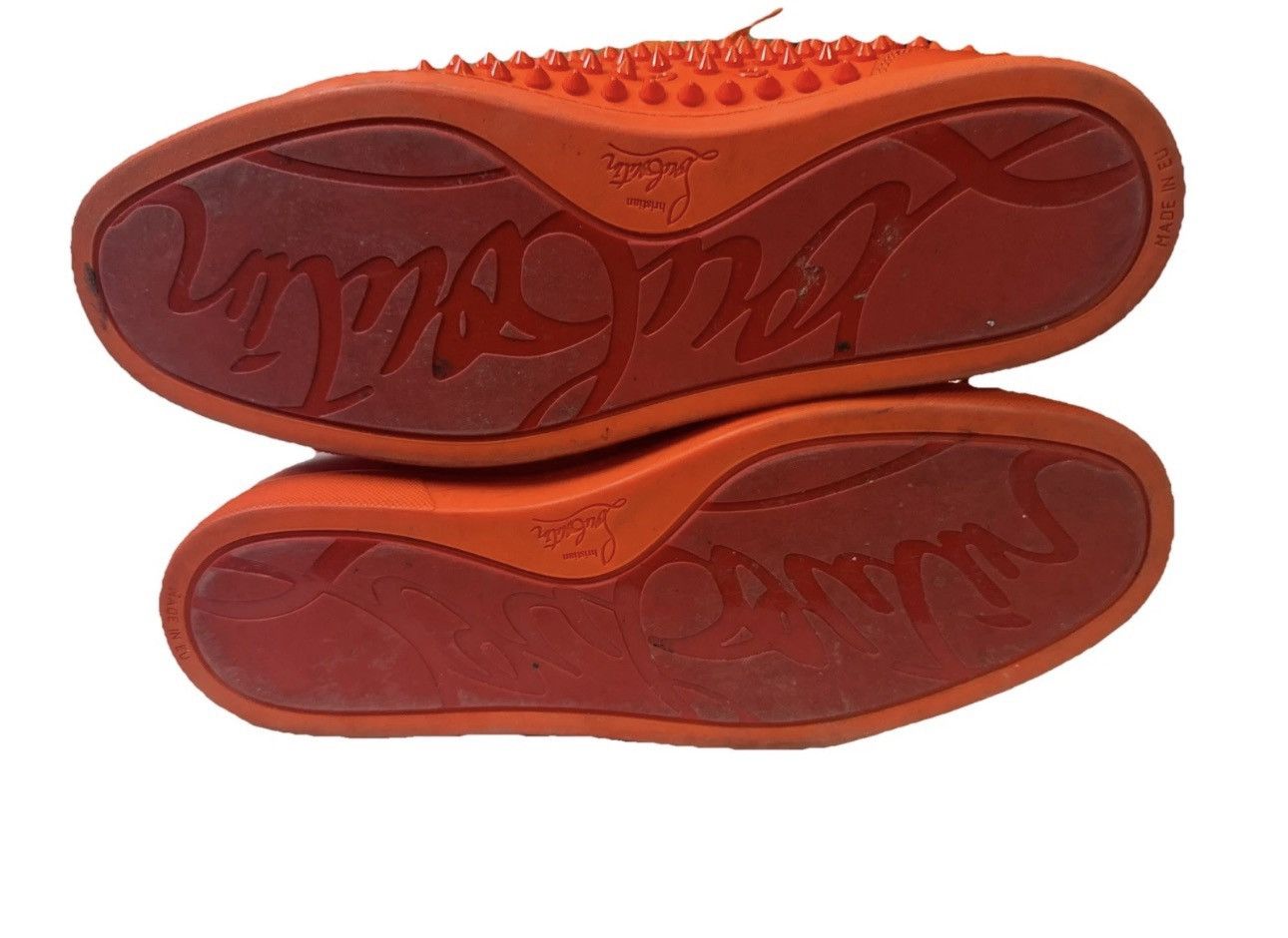 Christian Louboutin Christian Louboutin LV Flat Spikes Red Leather High Top Size US 10 / EU 43 - 4 Thumbnail