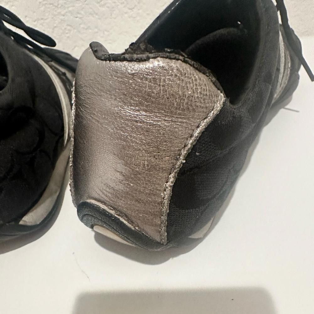 Coach Coach Jayme Sneaker Signature Black Canvas Silver Leather 10 Size US 10 / IT 40 - 10 Thumbnail