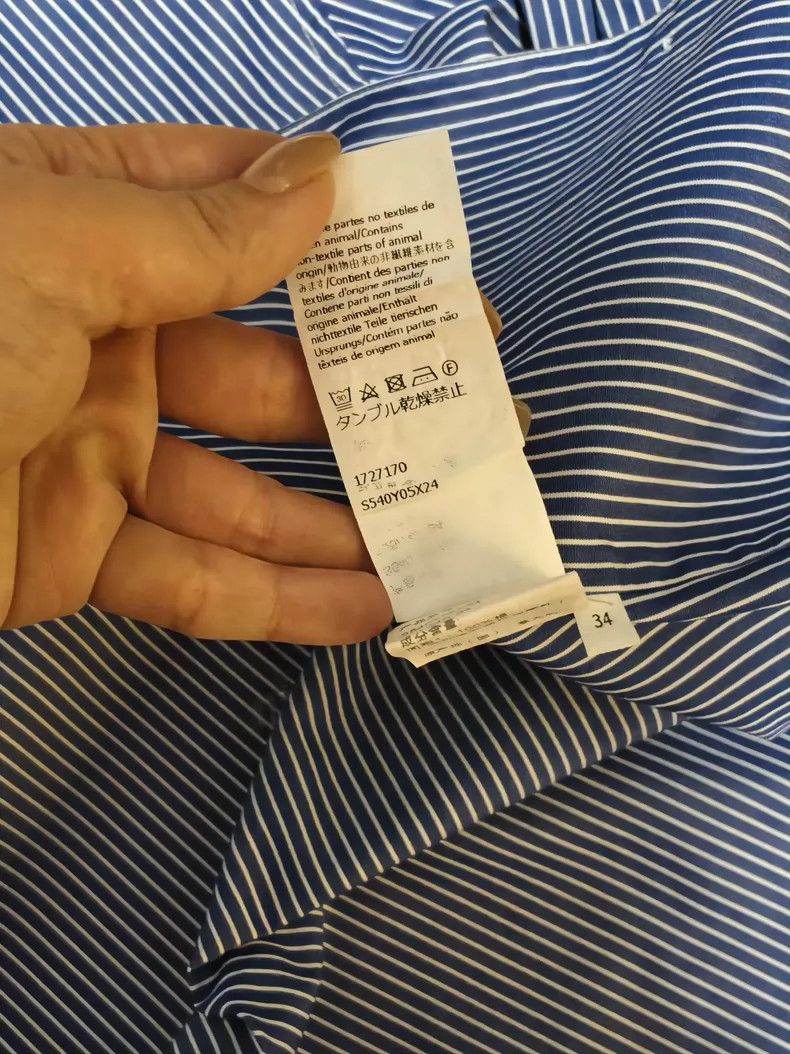 Loewe LOEWE Classic white and blue striped shirt Size S / US 4 / IT 40 - 6 Thumbnail