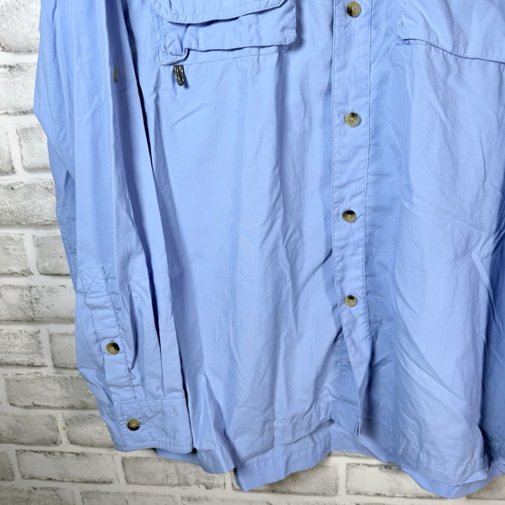 Vintage Natural Gear Shirt Mens XL Blue Hiking Vented Button Down Long Sleeve Size US XL / EU 56 / 4 - 3 Thumbnail