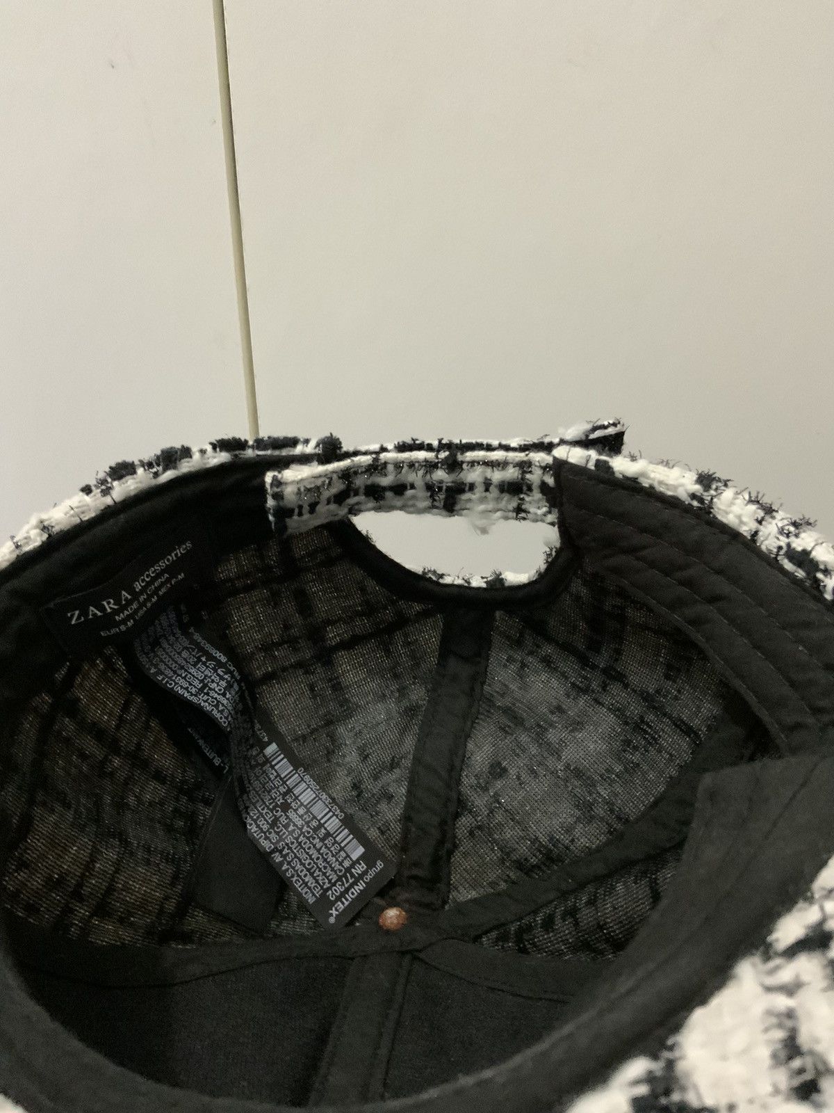 Zara Zara Accessories Boro Sashiko Stitch Hat Size ONE SIZE - 9 Thumbnail