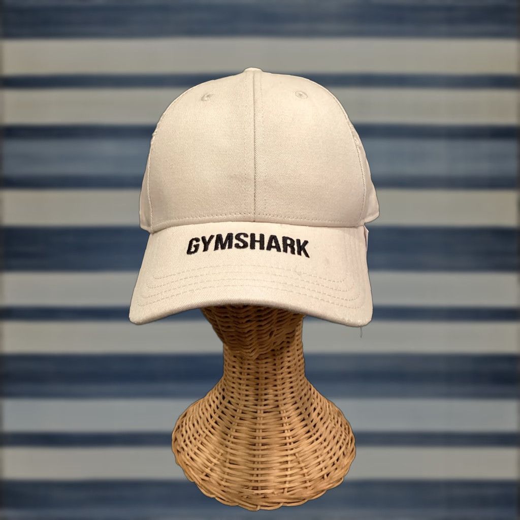 Gymshark Gymshark Hat Adult Unisex One Size Beige 6 Panel Adjustable Flat Peak Cap Size ONE SIZE - 1 Thumbnail