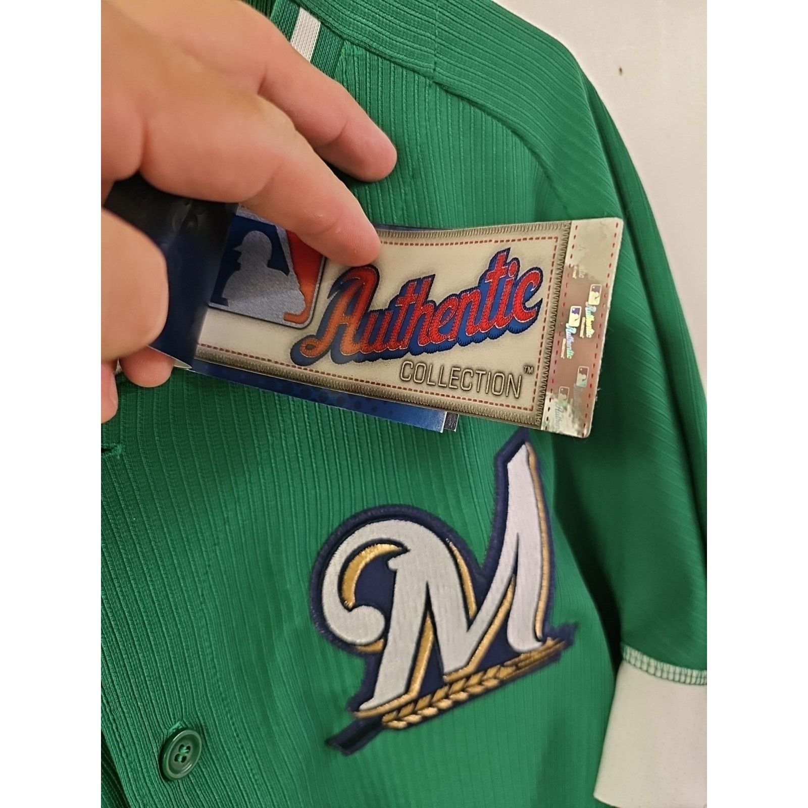 Majestic Majestic Coolbase MLB Jersey size 44 Milwaukee Brewers Size US L / EU 52-54 / 3 - 5 Thumbnail