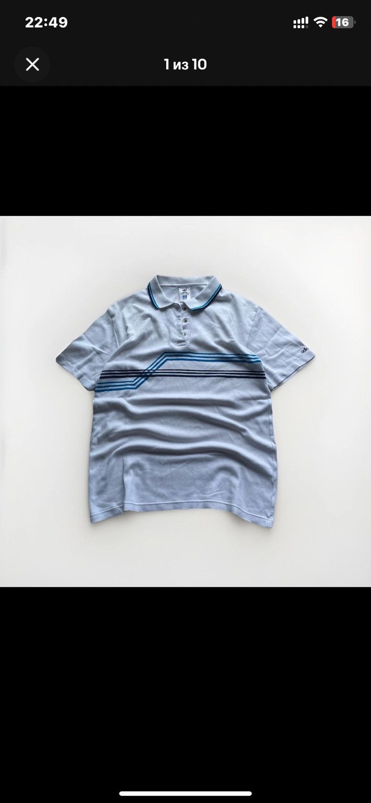 Adidas 🔥80s Adidas Abstract Golf White Polos rare m mens Size US M / EU 48-50 / 2 - 1 Thumbnail