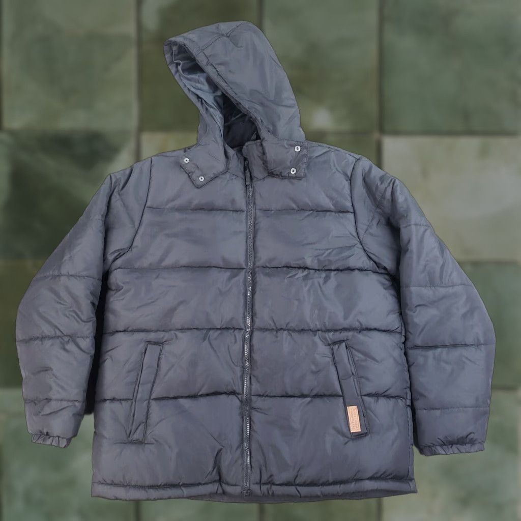 Vintage Bass Creek Outfitters Mens Puffer Jacket Medium Black Extra Large XL Full Zip Size US M / EU 48-50 / 2 - 1 Thumbnail