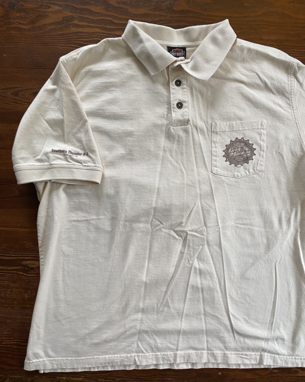 Harley Davidson × Vintage 2006 Harley Davidson Southern Thunder Mississippi Polo Shirt Size US XXL / EU 58 / 5 - 1 Thumbnail