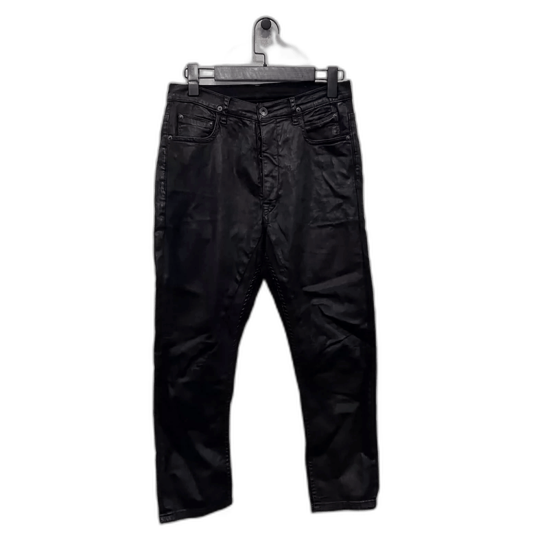Rick Owens rickowens 30-inch seven-point waxed god pants-2508 Size US 30 / EU 46 - 1 Thumbnail