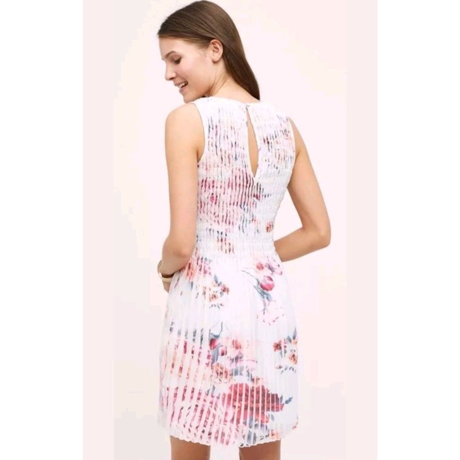 Anthropologie New Anthropologie Kas New York Smocked Tangiers Dress $148 Size S / US 4 / IT 40 - 3 Thumbnail