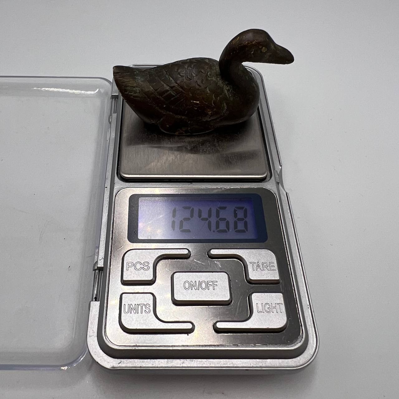Vintage Antique Bronze Mini Figure Statue Bird Duck Collectible Size ONE SIZE - 6 Thumbnail