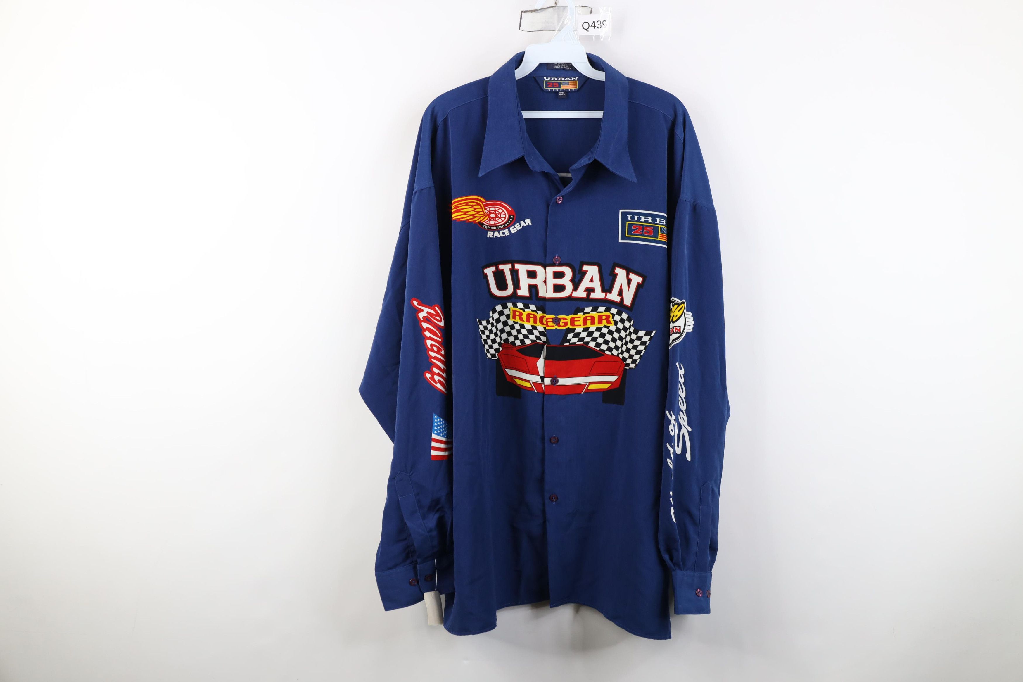 Vintage Deadstock Vintage 90s Y2K Streetwear Car Racing Button Shirt Size US XXL / EU 58 / 5 - 1 Thumbnail