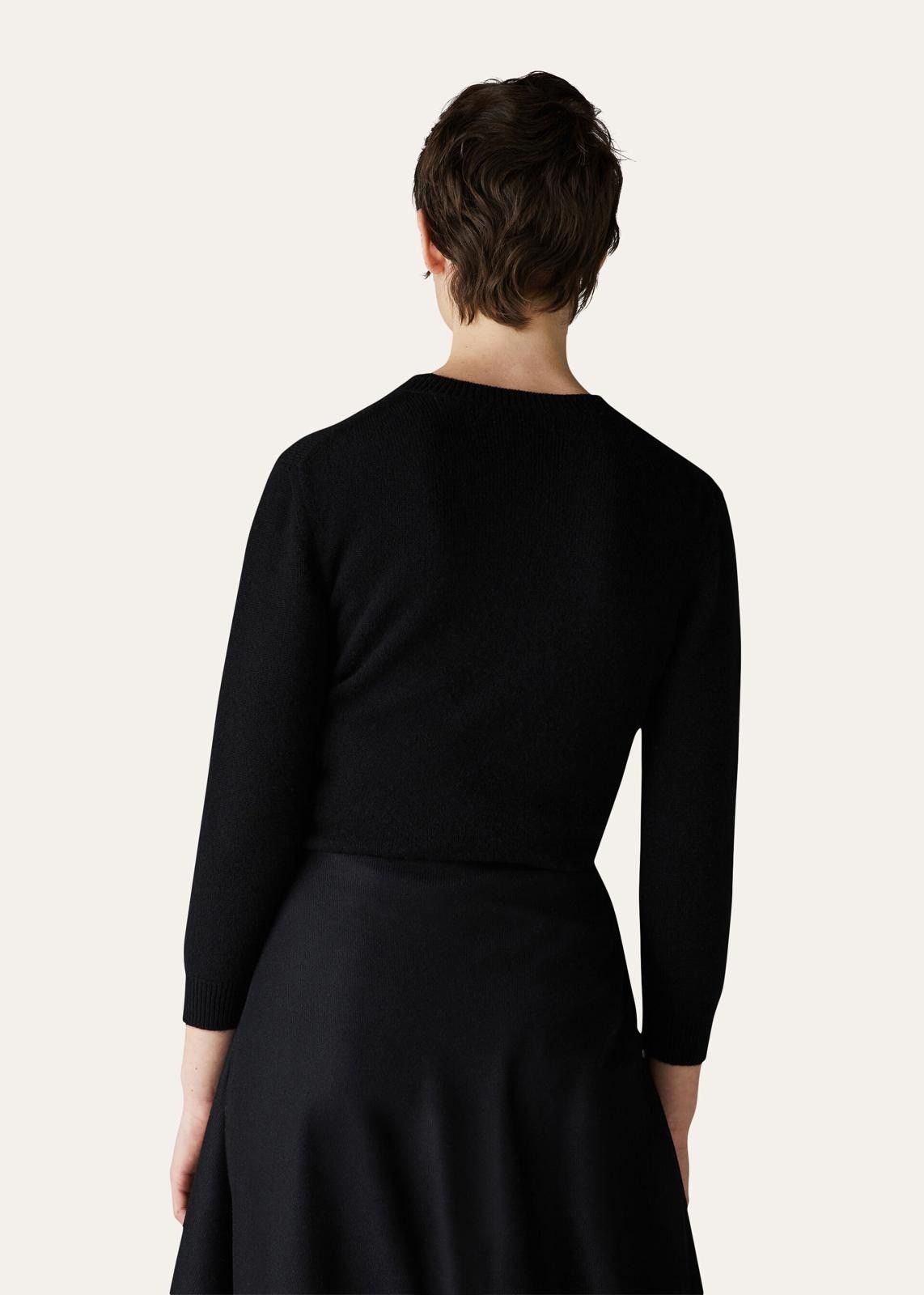 Loro Piana o1srvl11e0824 Queenstown Crewneck Sweater in Black Size XS / US 0-2 / IT 36-38 - 4 Thumbnail