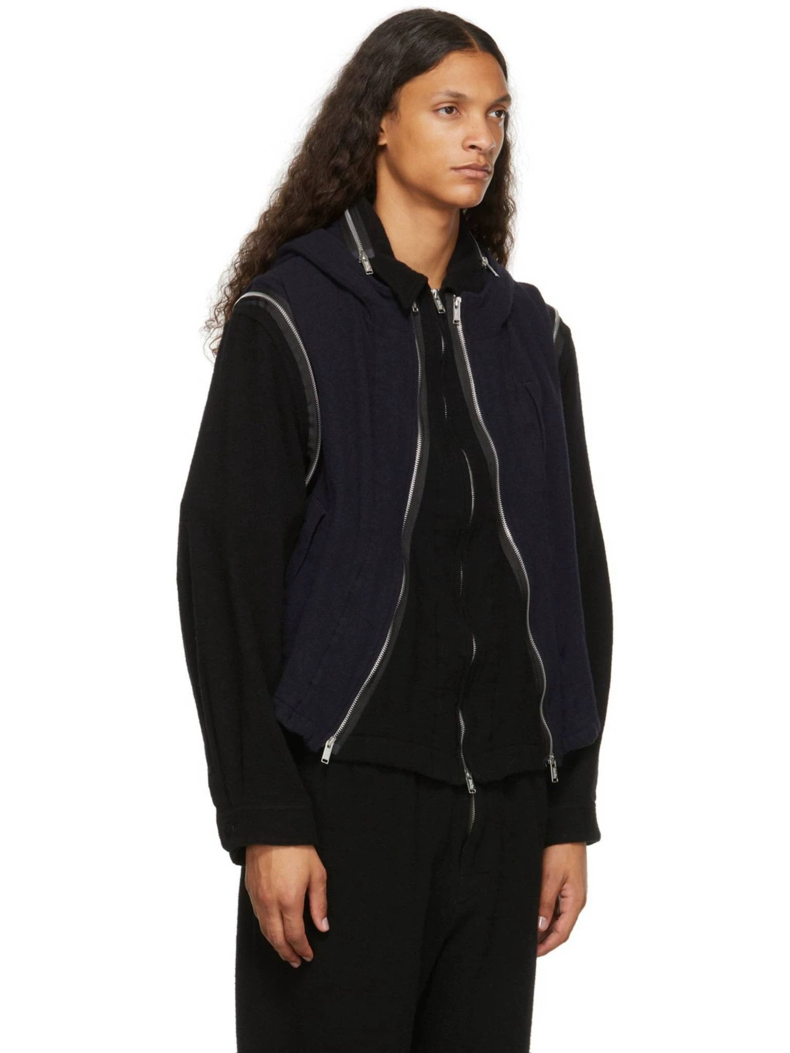 Undercover Undercover 21AW 3-Way Color Blocked Wool Zip Jacket Size US XL / EU 56 / 4 - 7 Thumbnail
