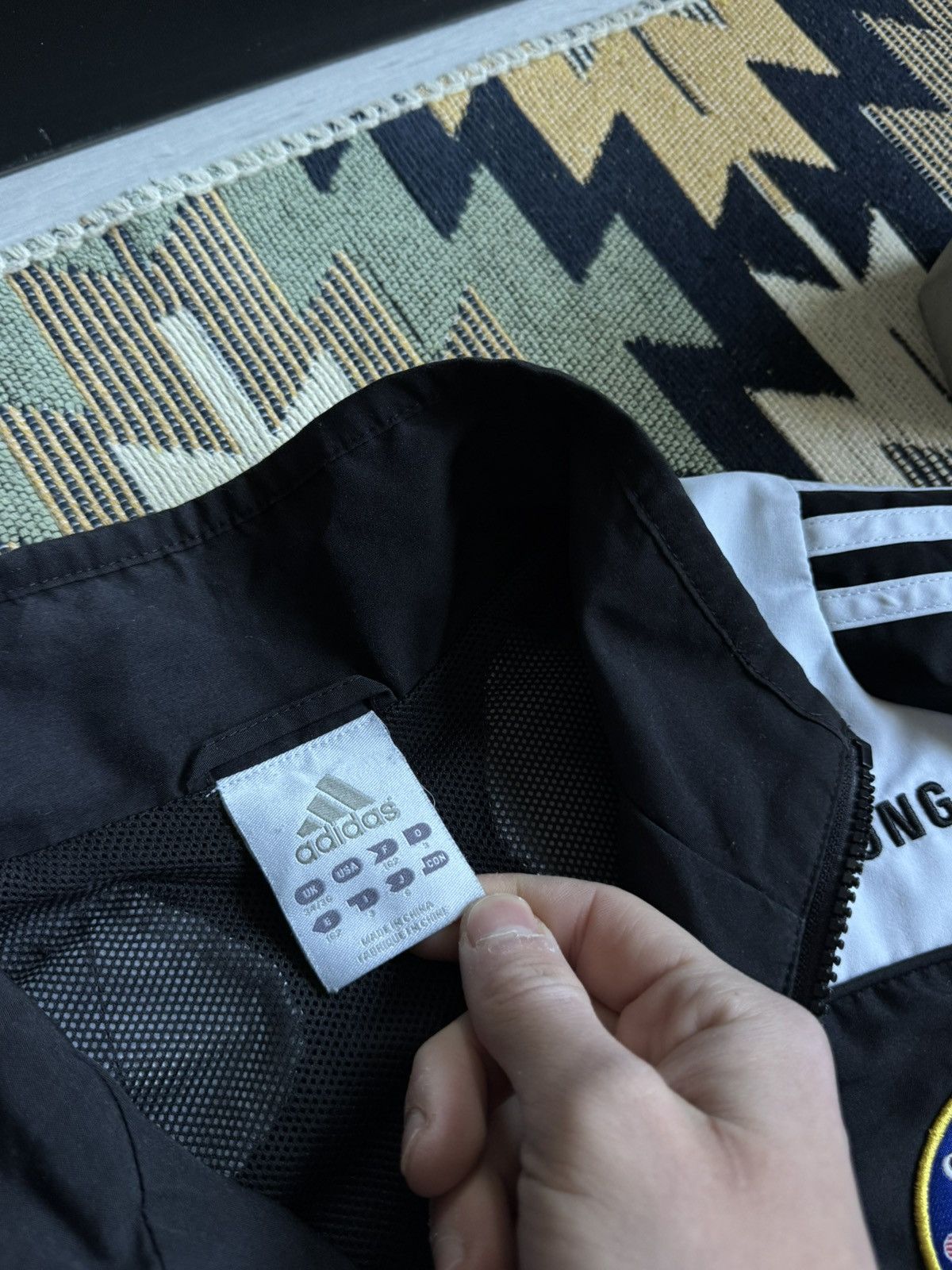 Adidas Vintage 2008/09 Adidas Chelsea Nylon Soccer Jacket Size US S / EU 44-46 / 1 - 11 Thumbnail