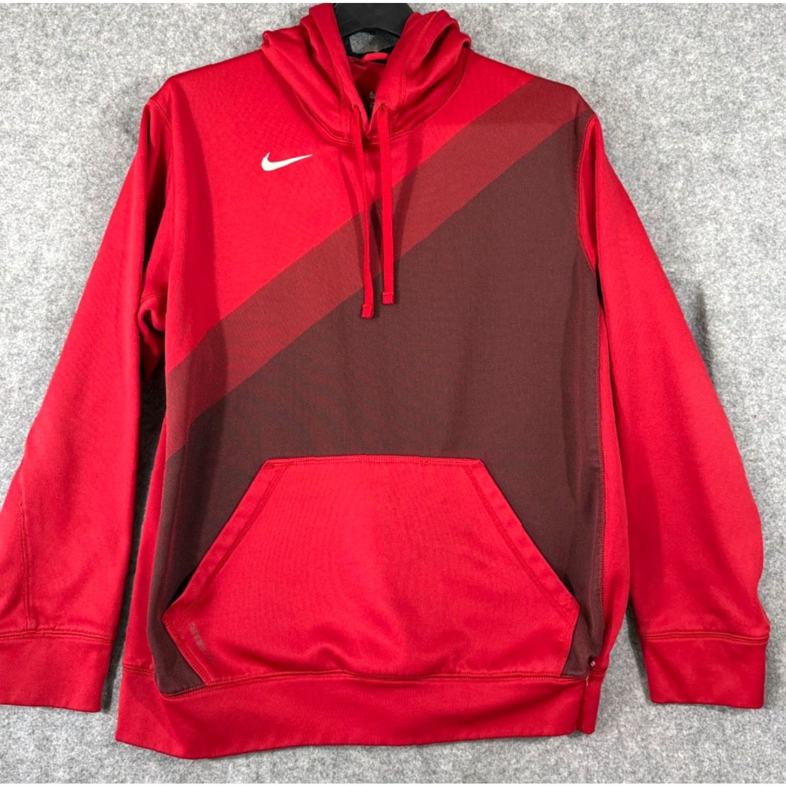 Nike Nike Hooded Sweatshirt Mens M Red Therma Fit Outdoor Training Performance Pullover Pockets Sweatshirt Size US M / EU 48-50 / 2 - 2 Thumbnail