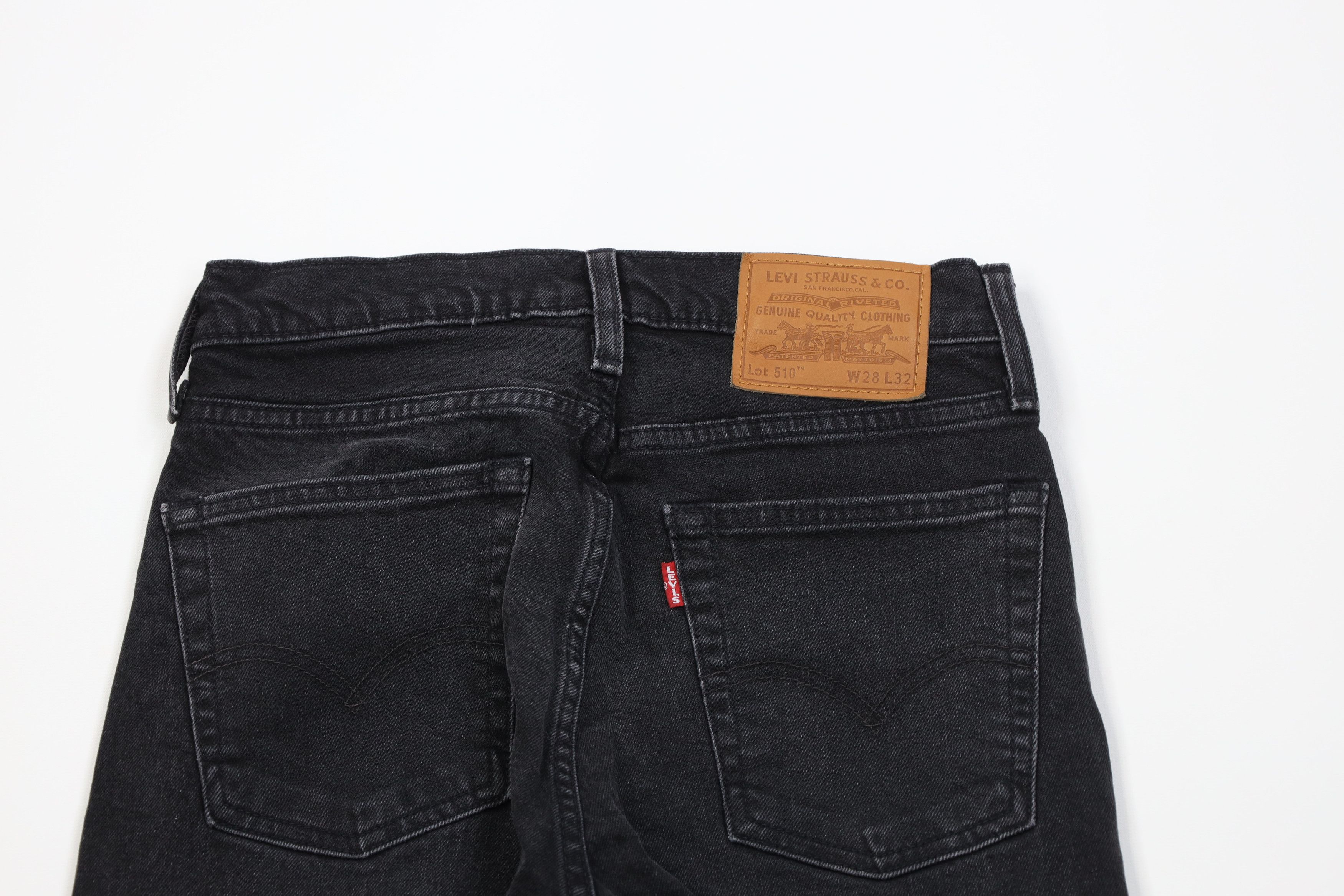 Levi's Vintage Y2K Levis 510 Premium Stretch Skinny Leg Jeans Black Size US 28 / EU 44 - 10 Thumbnail