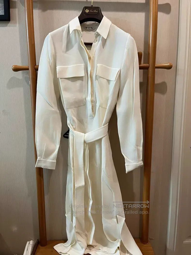 Loro Piana Loro Piana Silk Double Pocket Tie Dress Size XS / US 0-2 / IT 36-38 - 1 Thumbnail
