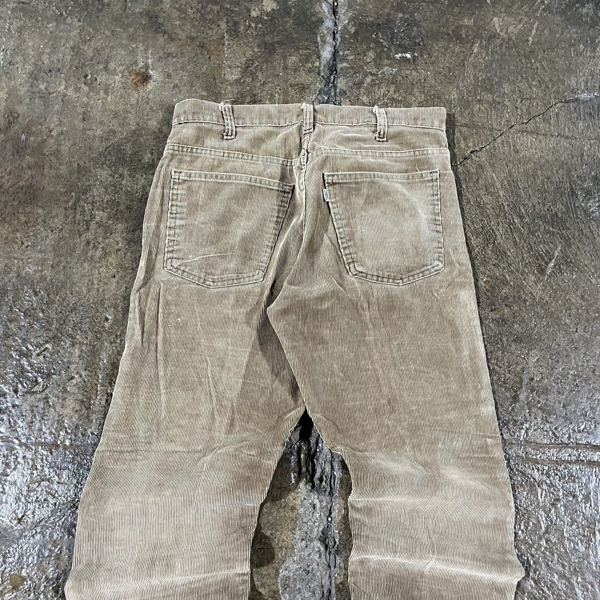 Levi's × Vintage Crazy Vintage Levi's Corduroy Pants White Tab 70s 80s Unique Size US 32 / EU 48 - 3 Thumbnail