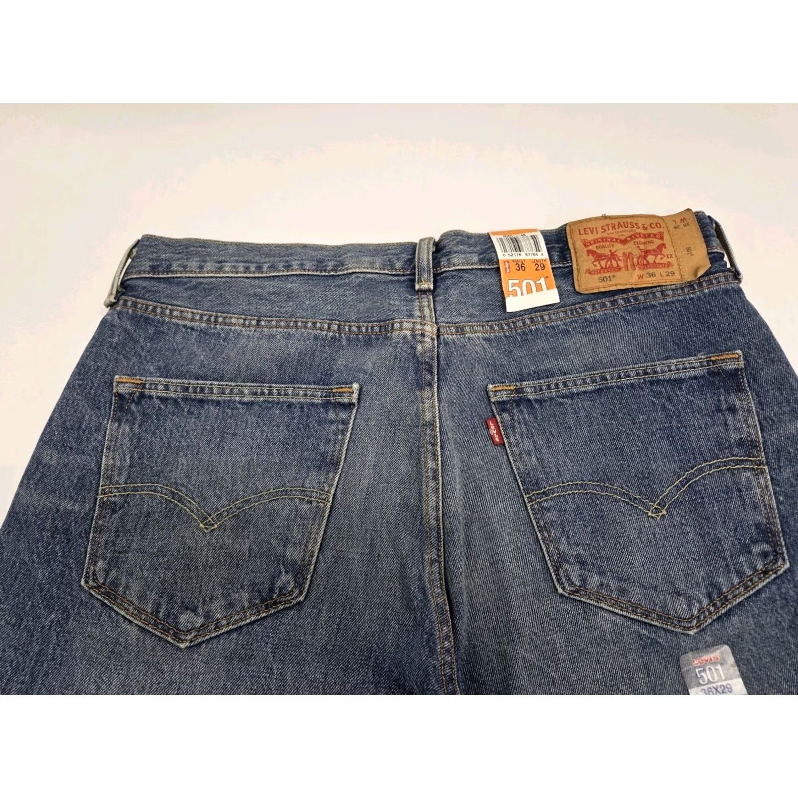 Levi's NWT Levi's Levi'S 501 Jeans Mens 36 Distressed Denim Button Regular 29in Inseam Blue 5-Pocket Pattern Solid Modern Vintage Style Straight Size US 36 / EU 52 - 6 Thumbnail