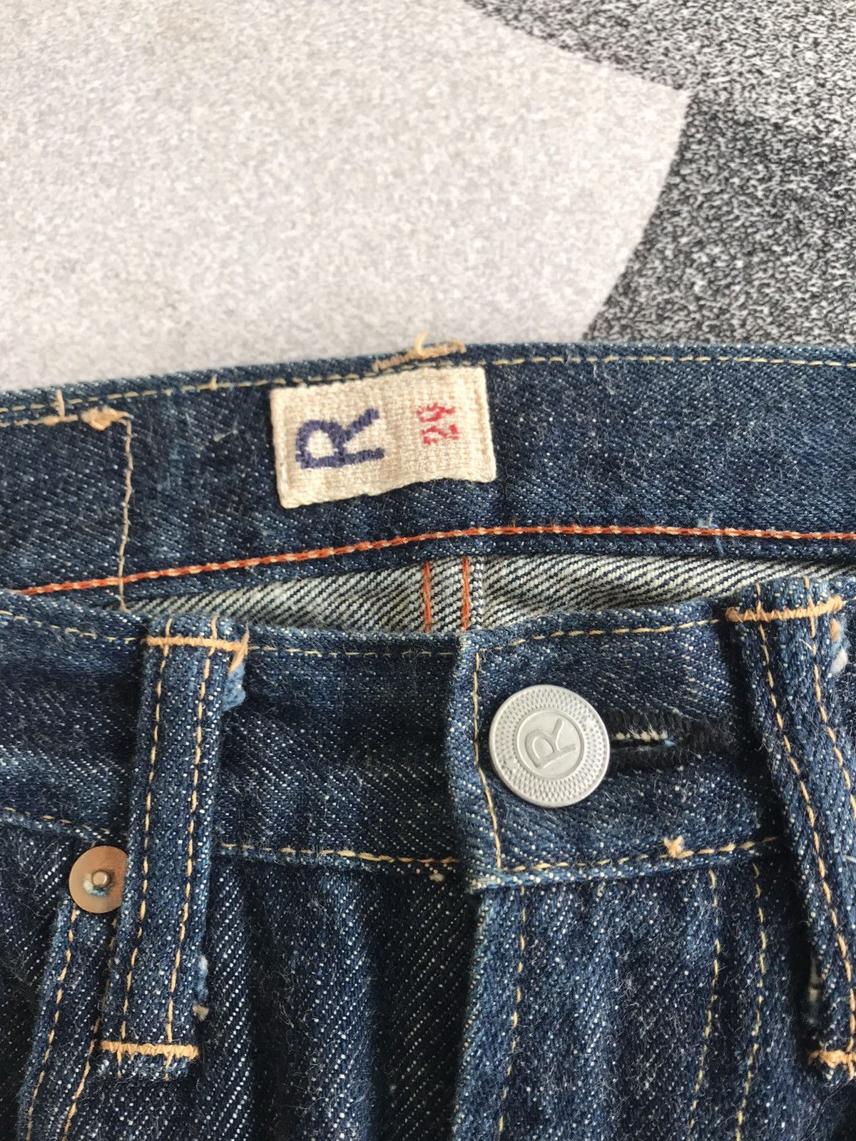 45rpm × Japanese Brand × Kapital Vintage 45Rpm Studio Denim Two Rooster Brand Size US 27 - 4 Thumbnail