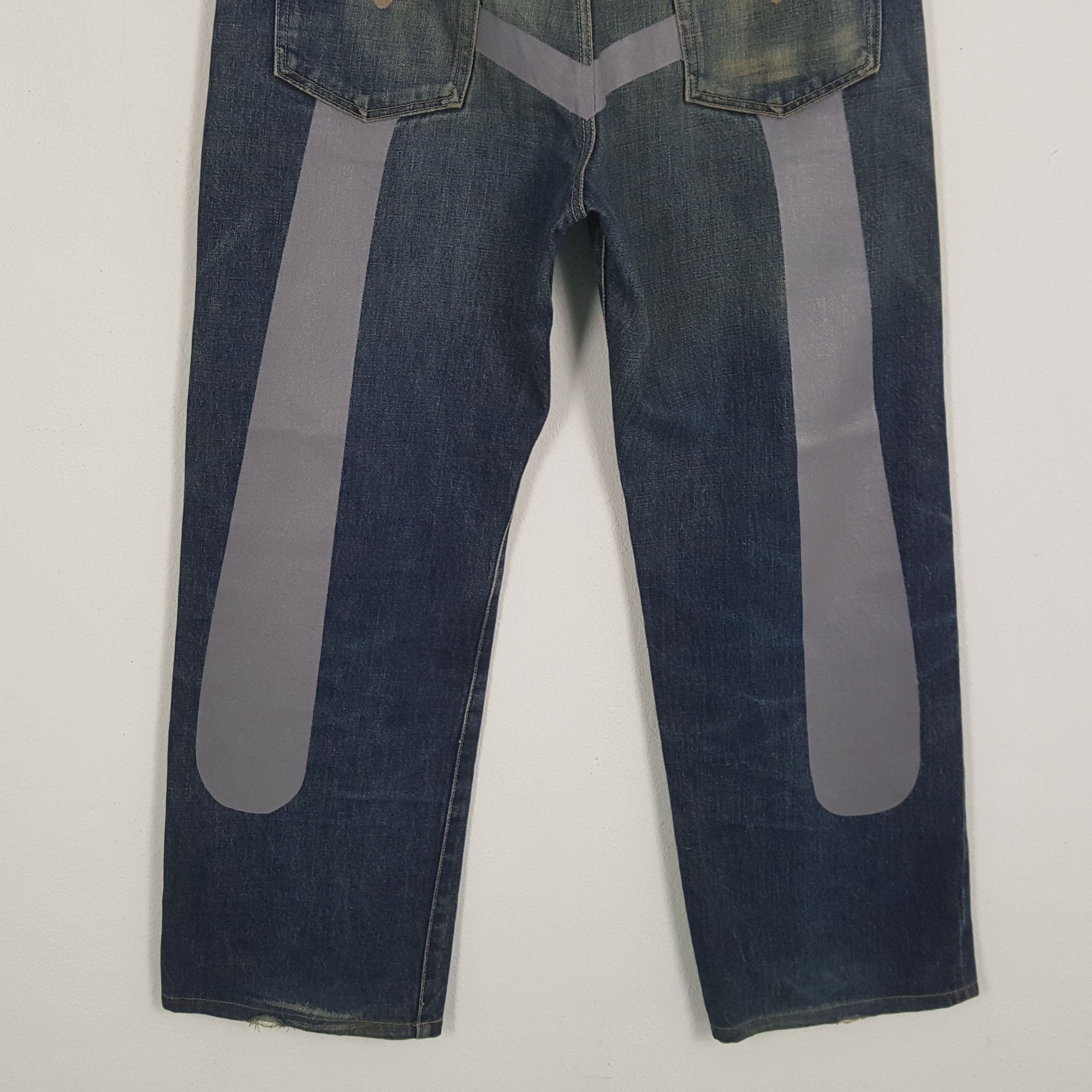 Japanese Brand × Vintage EVISU Japanese Brand Fashion Style Custom Daicock Jeans Size US 33 - 3 Thumbnail