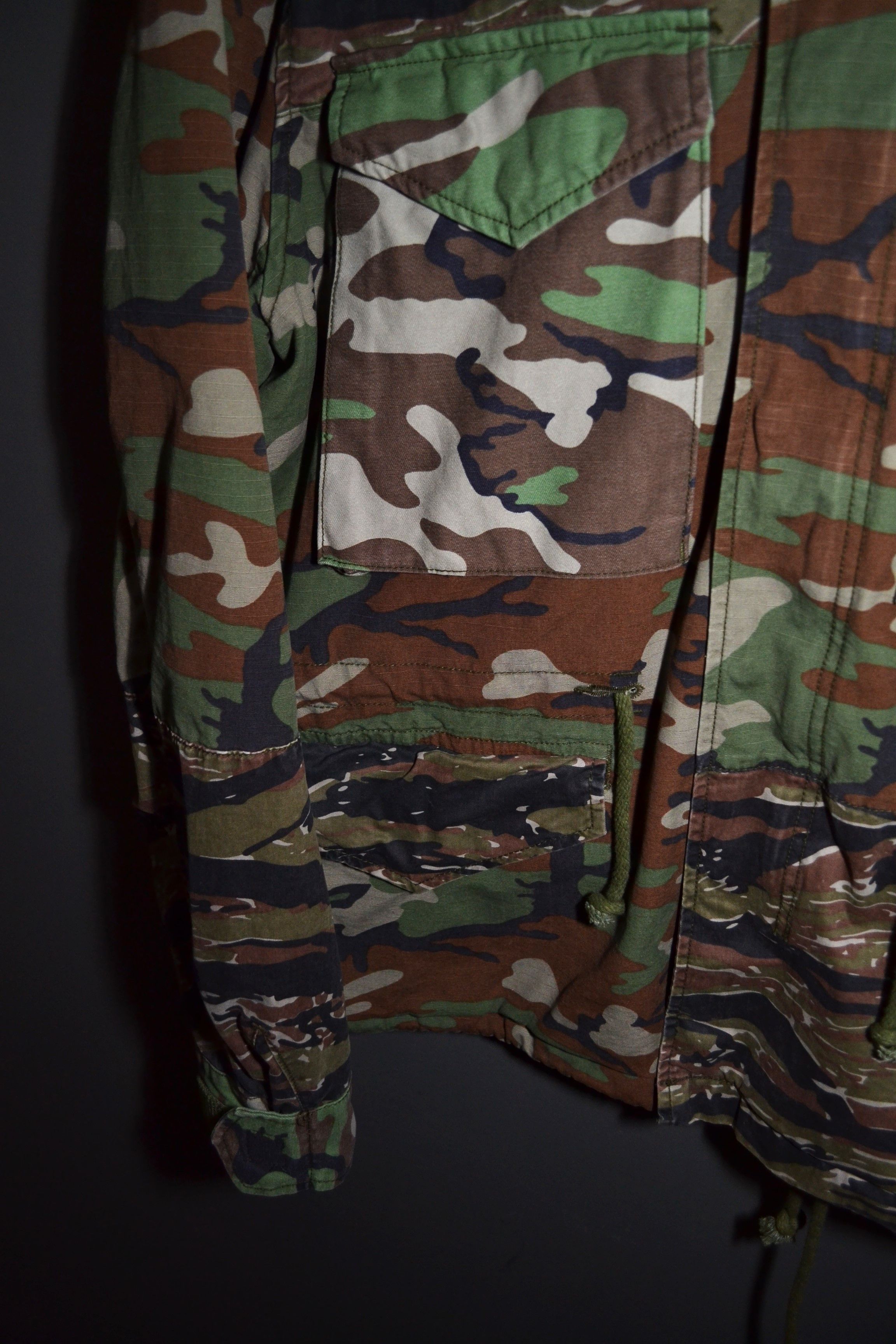 Denim & Supply Ralph Lauren × Ralph Lauren Ralph Lauren Denim and Supply Patchwork M65 Field Jacket RRL Size US M / EU 48-50 / 2 - 7 Thumbnail