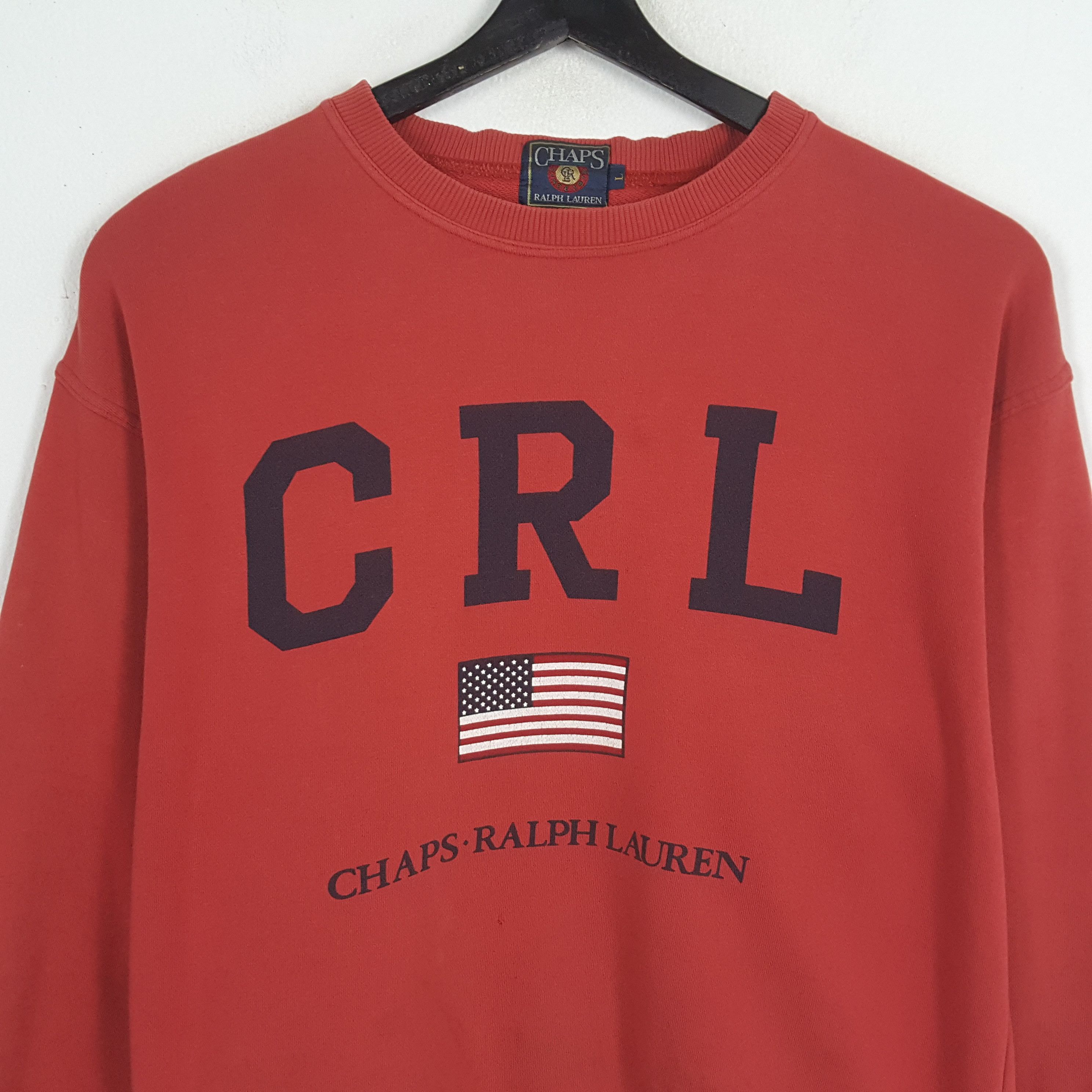 Chaps × Chaps Ralph Lauren × Vintage CHAPS RALPH LAUREN Center Design Style Sweatshirt Size US XL / EU 56 / 4 - 2 Thumbnail