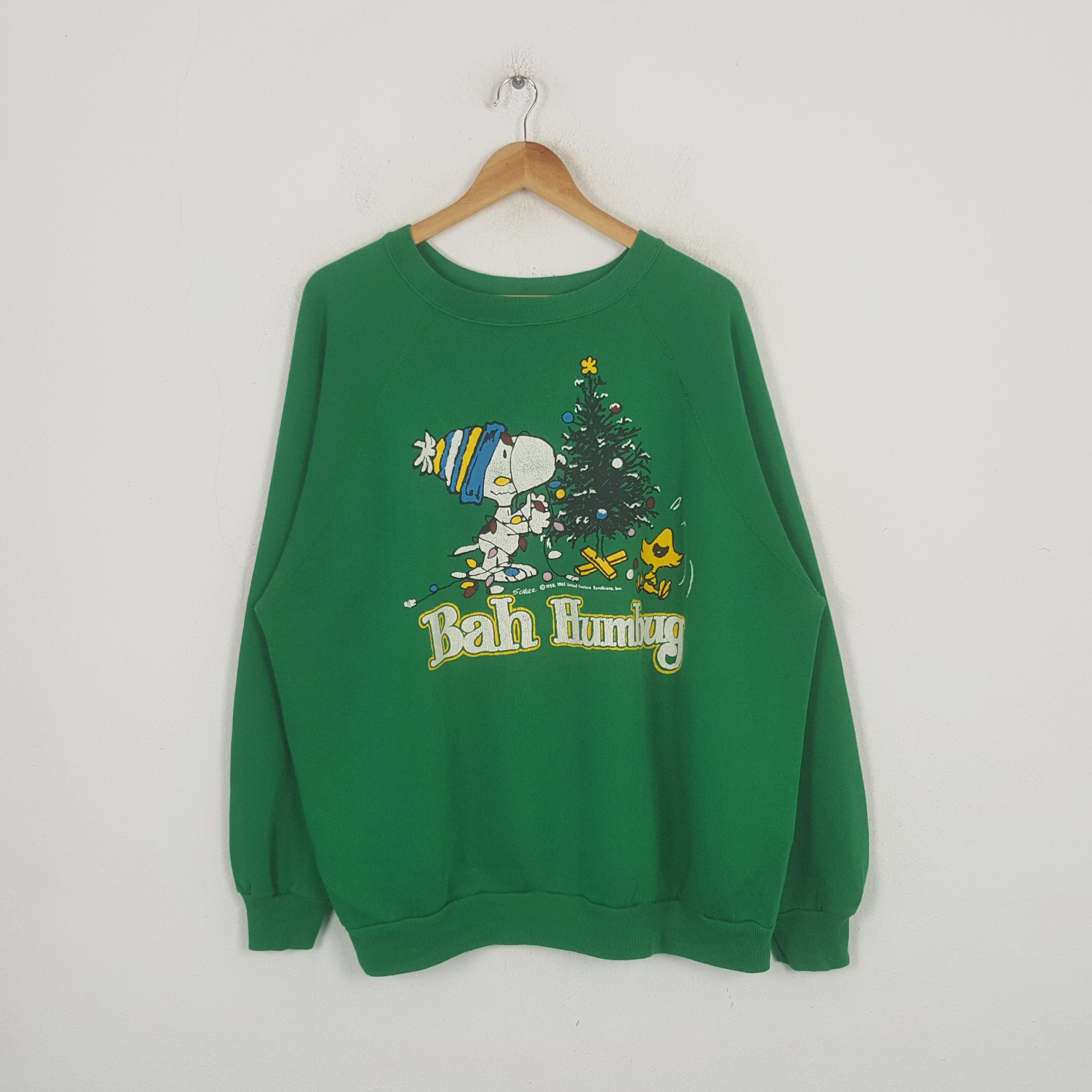 Vintage Vintage Peanuts X Bah Humbug 90's Sweatshirt C302N9 Size US XXL / EU 58 / 5 - 1 Thumbnail