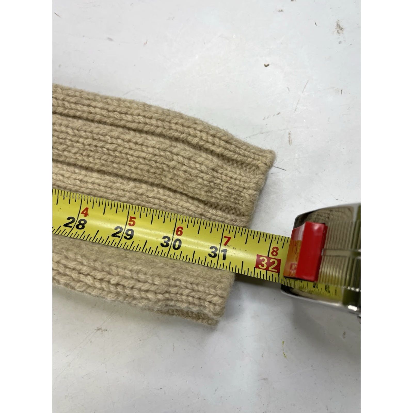 Vintage VINTAGE J Crew Sweater Men M V-Neck Lambswool Beige Ribbed Solid 100% Heavy Tan Beige Size US M / EU 48-50 / 2 - 5 Thumbnail