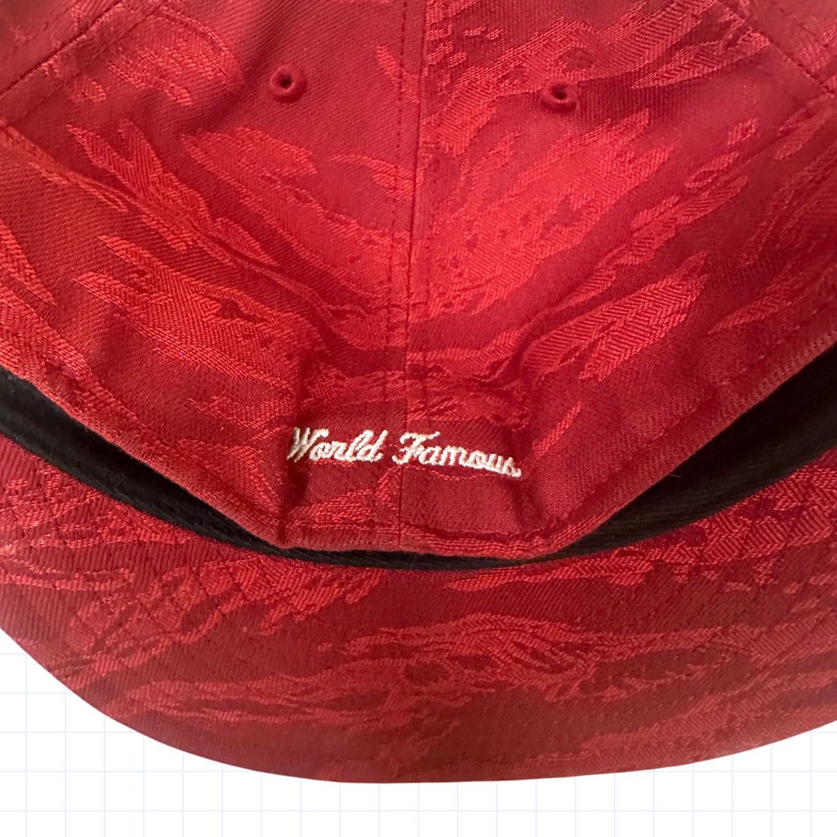 Supreme Supreme Red Tiger Stripe Camo 7 1/2 Fitted New Era Cap Hat Size ONE SIZE - 4 Thumbnail