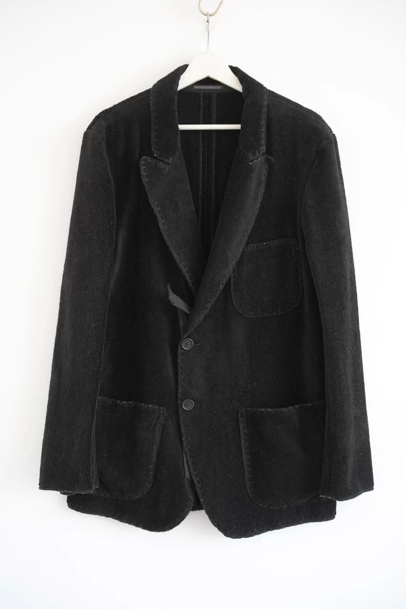 Yohji Yamamoto Yohji Yamamoto Hand-Stitched Cotton Blazer Size US XS / EU 42 / 0 - 1 Thumbnail