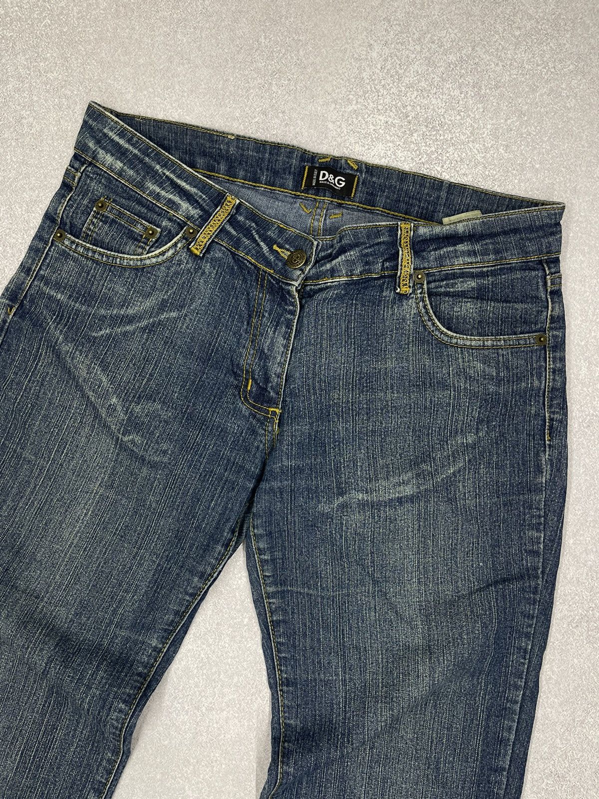 Dolce & Gabbana Vintage Dolce Gabbana Denim Jeans Big Logo Made in Italy Size 34" / US 12 / IT 48 - 8 Thumbnail