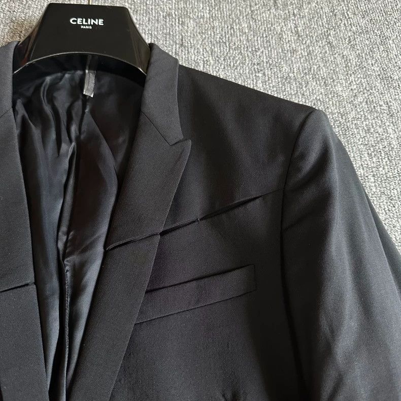 Dior Dior Small sword collar, knife-cut hole, wool suit, jacket Size US M / EU 48-50 / 2 - 3 Thumbnail