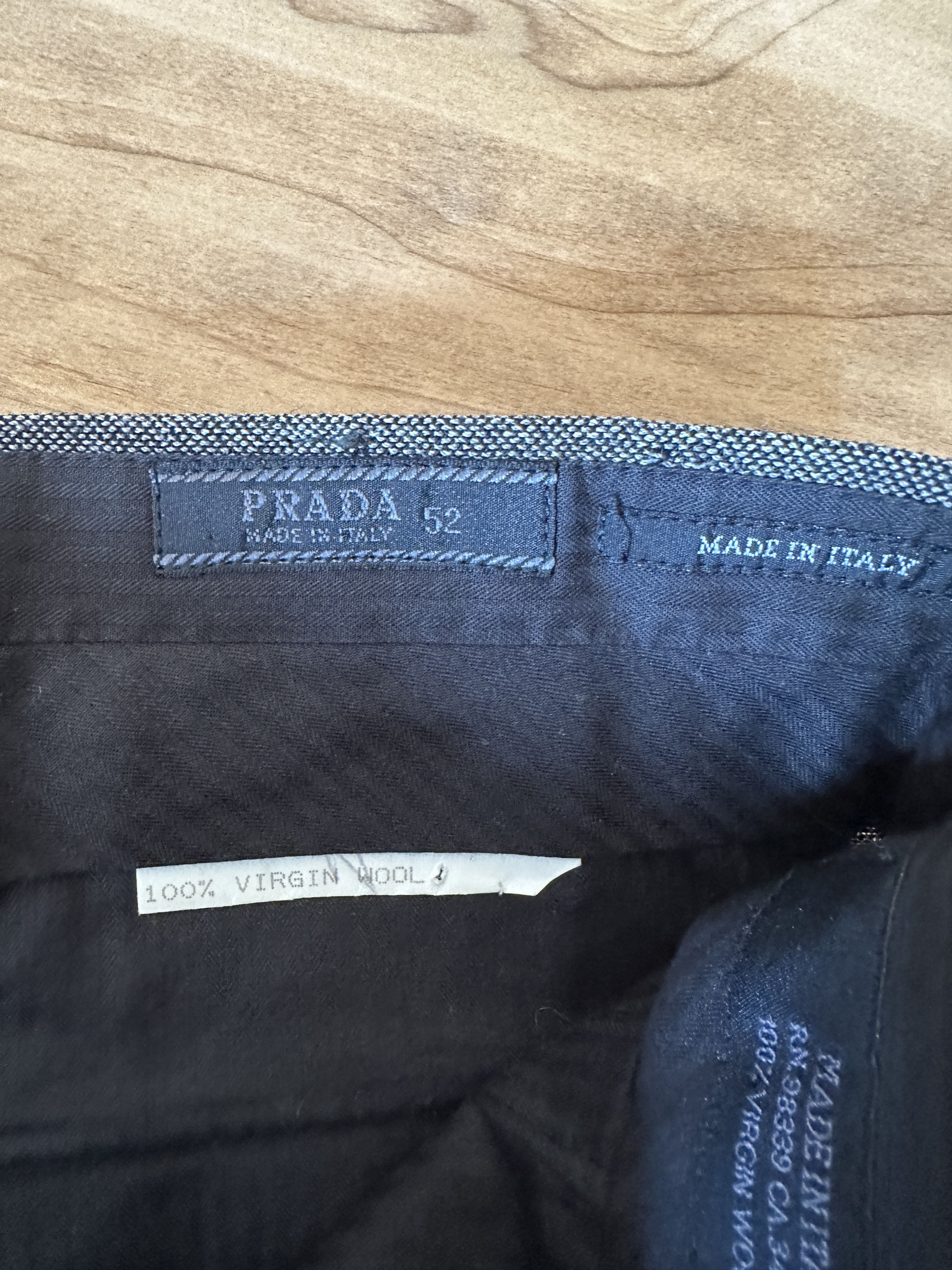 Prada Prada Wool Straight Leg Trousers Size US 32 / EU 48 - 6 Thumbnail