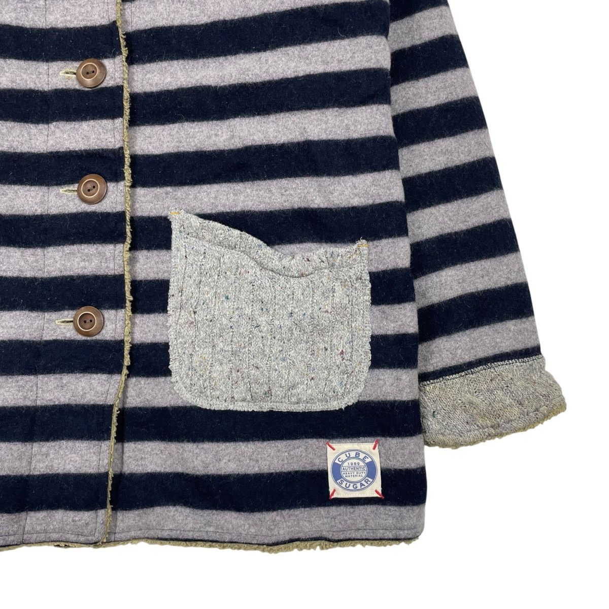 Japanese Brand Cube Sugar Japan Fleece Reversible Fleece Hoodie Jacket Size US M / EU 48-50 / 2 - 3 Thumbnail