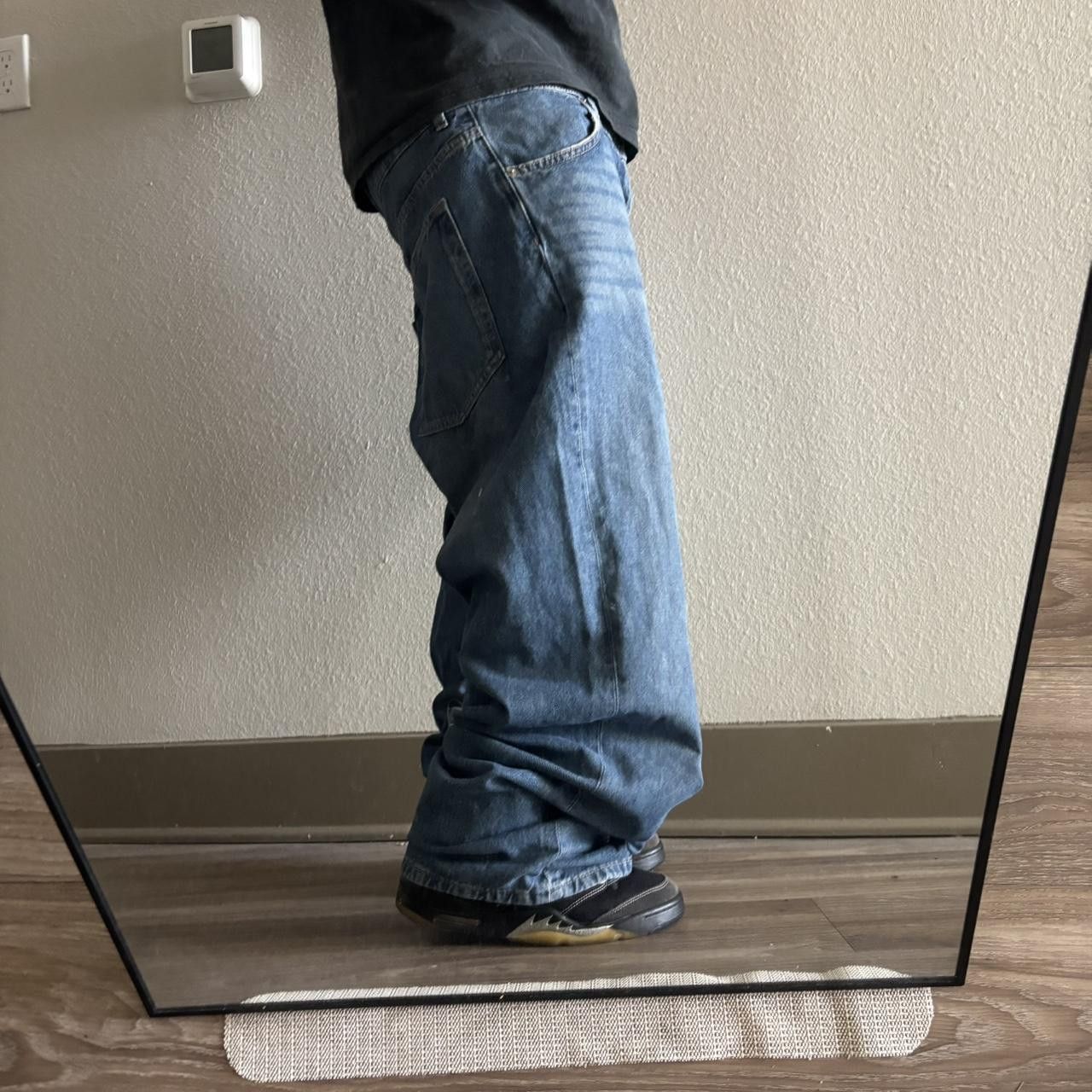 Japanese Brand Crazy Vintage Y2K/2000s Baggy Medium Wash Wide Leg Skater Style Denim Jeans! 38x32 Size US 38 / EU 54 - 2 Thumbnail