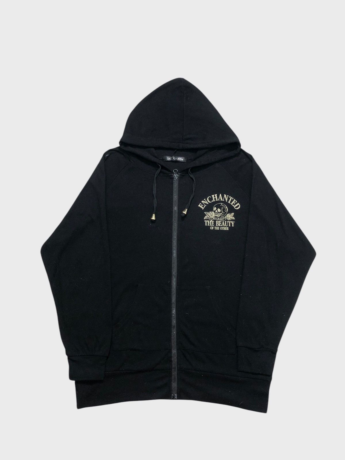 If Six Was Nine × Japanese Brand × Le Grande Bleu (L.G.B.) Vintage Lazy Daisy Poem Skull Oversize Hoodie Size US M / EU 48-50 / 2 - 2 Thumbnail