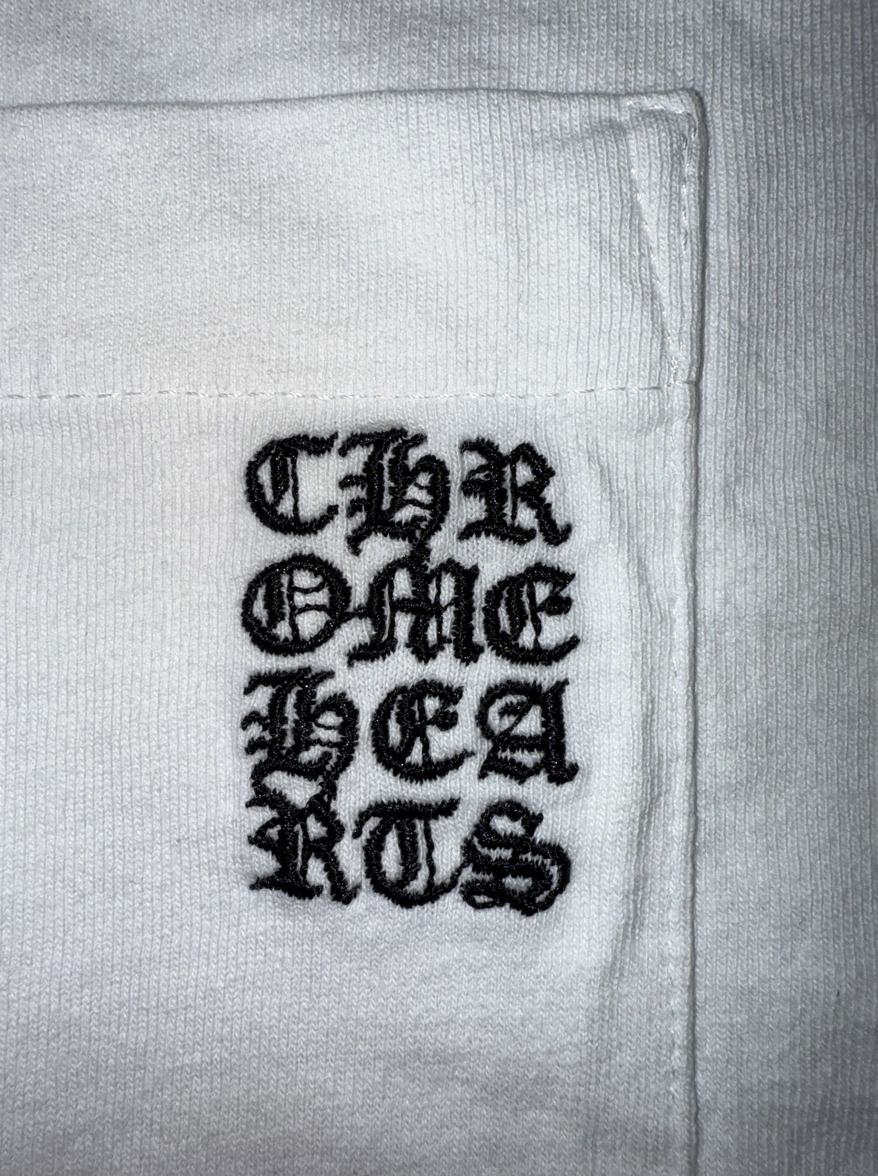 Chrome Hearts Chrome Hearts Embroidered Eye Chart T-Shirt (White) Size US XL / EU 56 / 4 - 5 Thumbnail