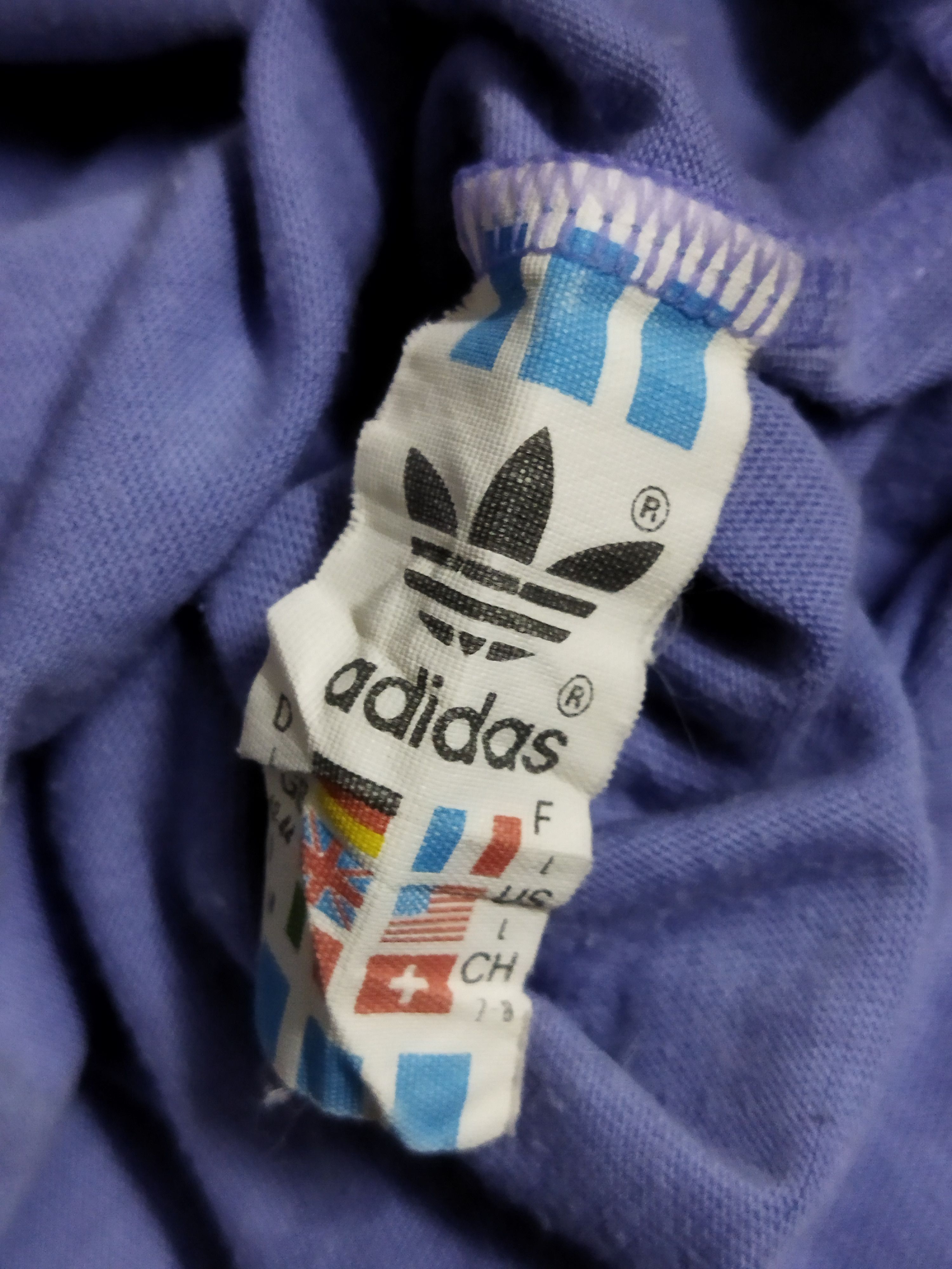 Adidas Vintage Adidas Multi Colour Tee Size US XL / EU 56 / 4 - 5 Thumbnail