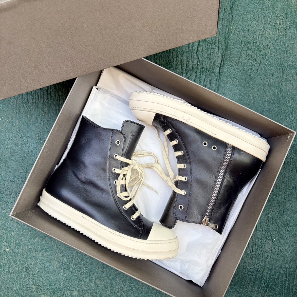 Rick Owens Rick Owens Mainline Leather Ramones High Size US 8 / EU 41 - 8 Thumbnail