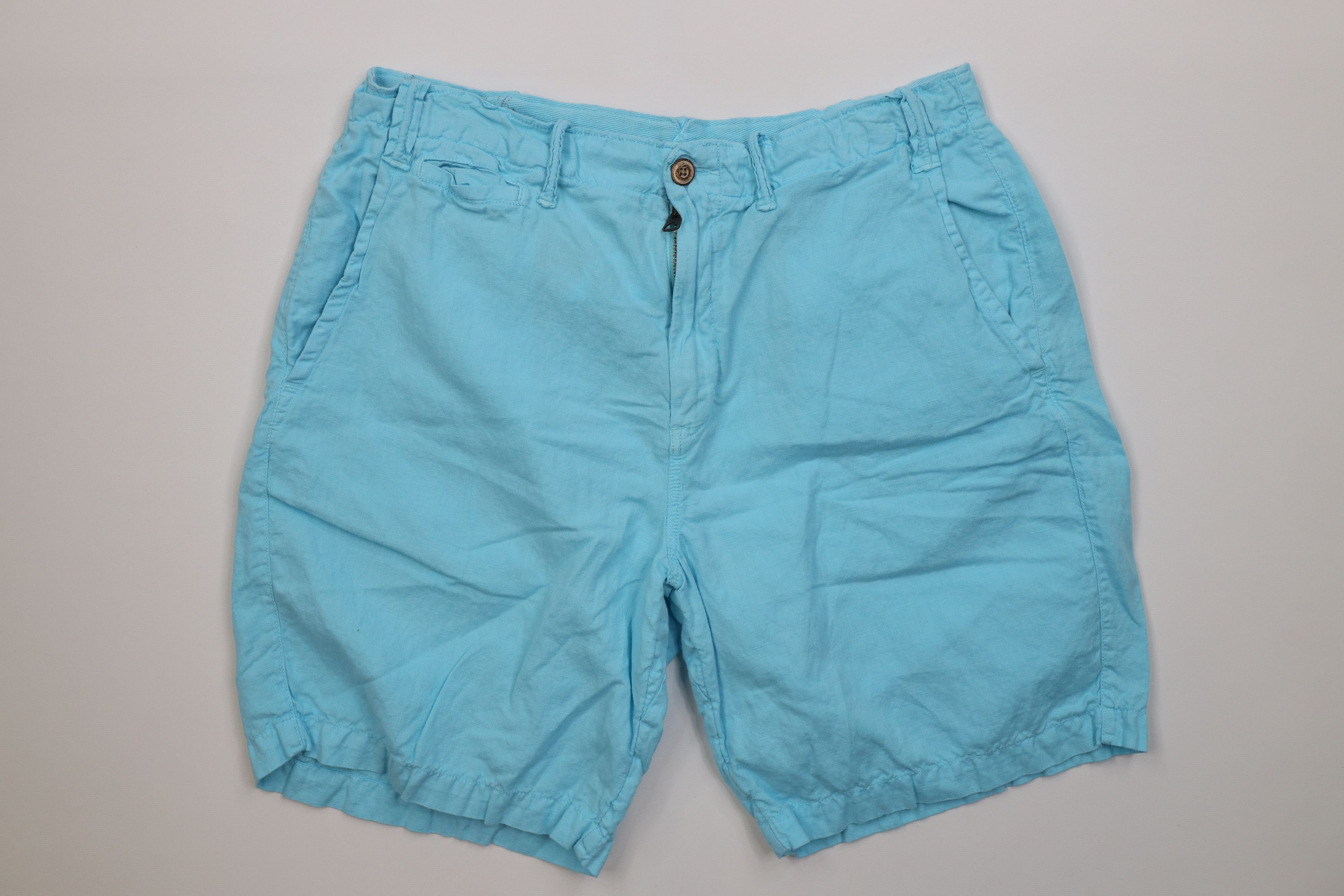 Ralph Lauren Vintage Y2K Ralph Lauren Blend Above Knee Chino Shorts Blue Size US 33 - 1 Thumbnail