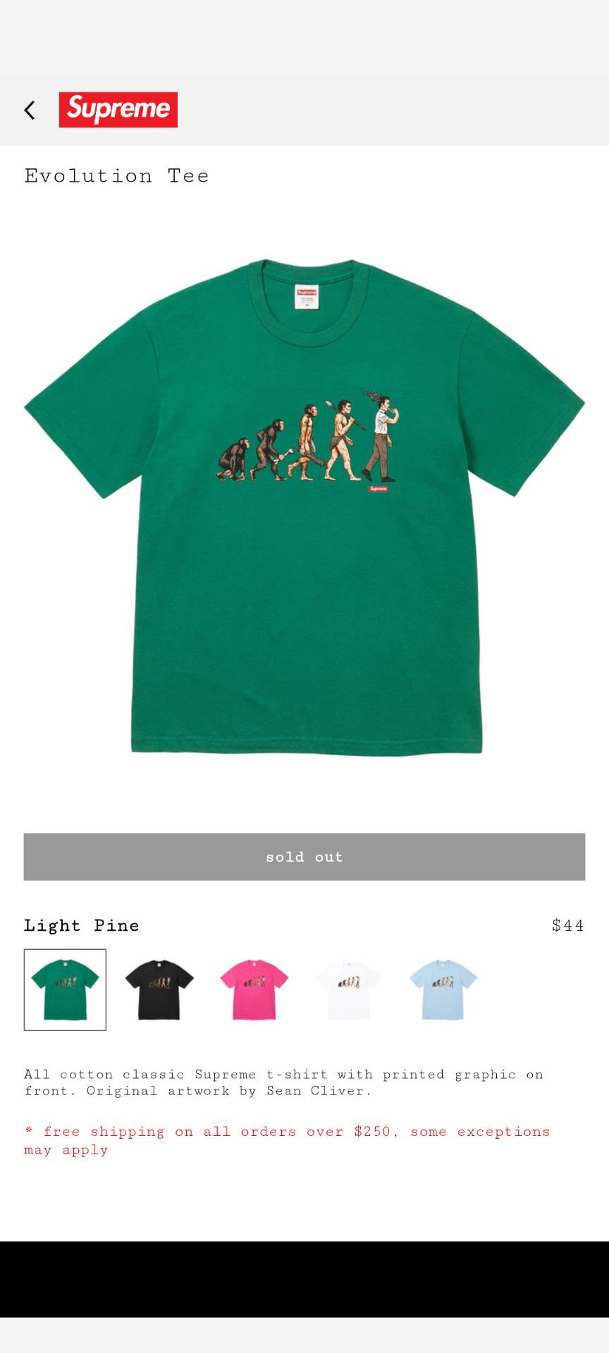 Supreme Supreme Evolution Tee | Grailed