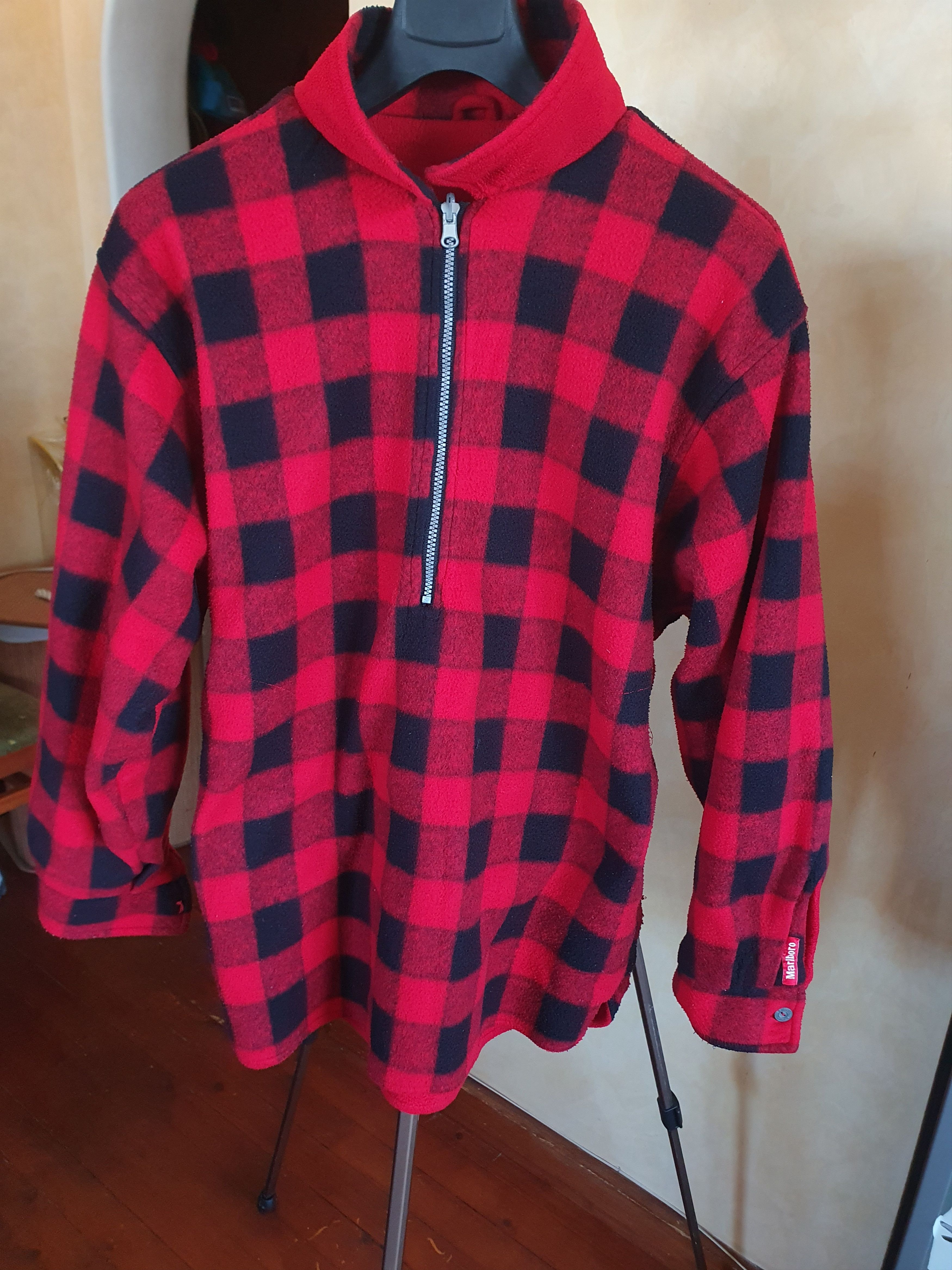 Marlboro × Vintage Marlboro Unlimited Vintage Reversable Fleece Buffalo Check L Size US L / EU 52-54 / 3 - 11 Thumbnail