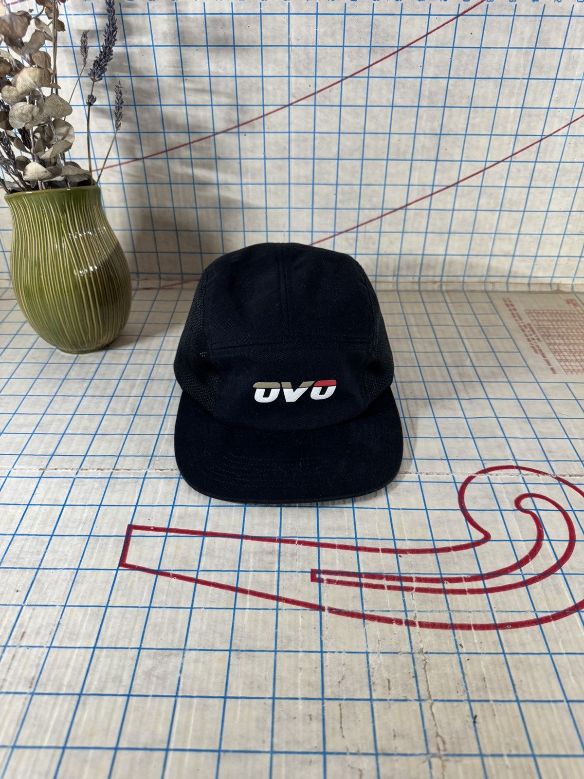 Drake × October's Very Own OVO Octobers Very Own 5 Panel Hat Black OSFA Size ONE SIZE - 2 Thumbnail