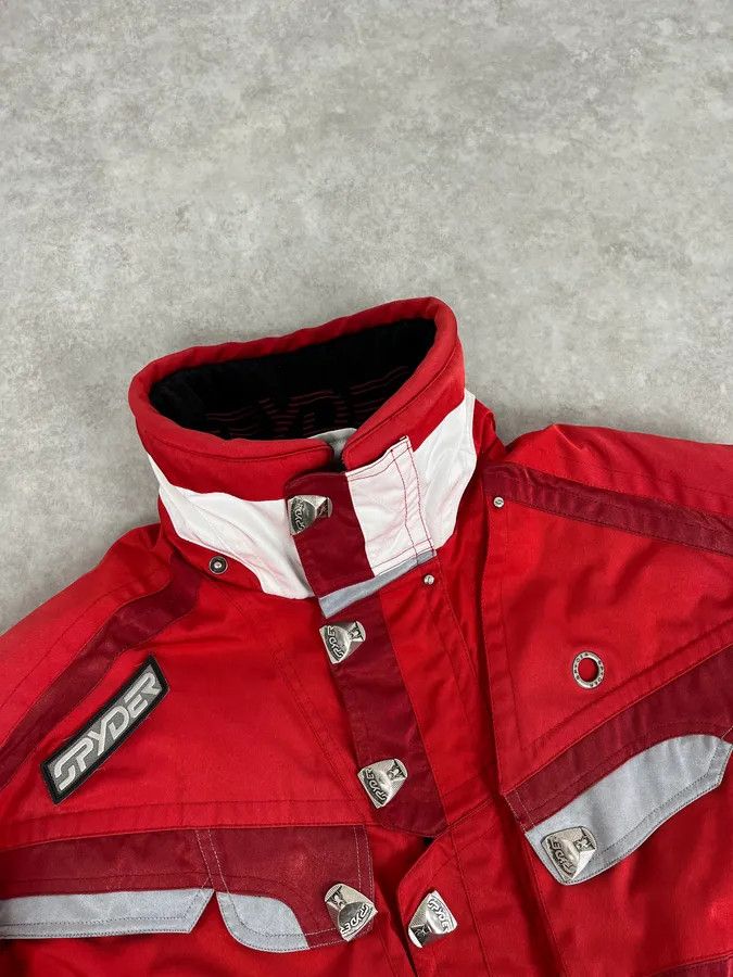Spyder Spyder Red & White Ski Jacket Size US XL / EU 56 / 4 - 6 Thumbnail