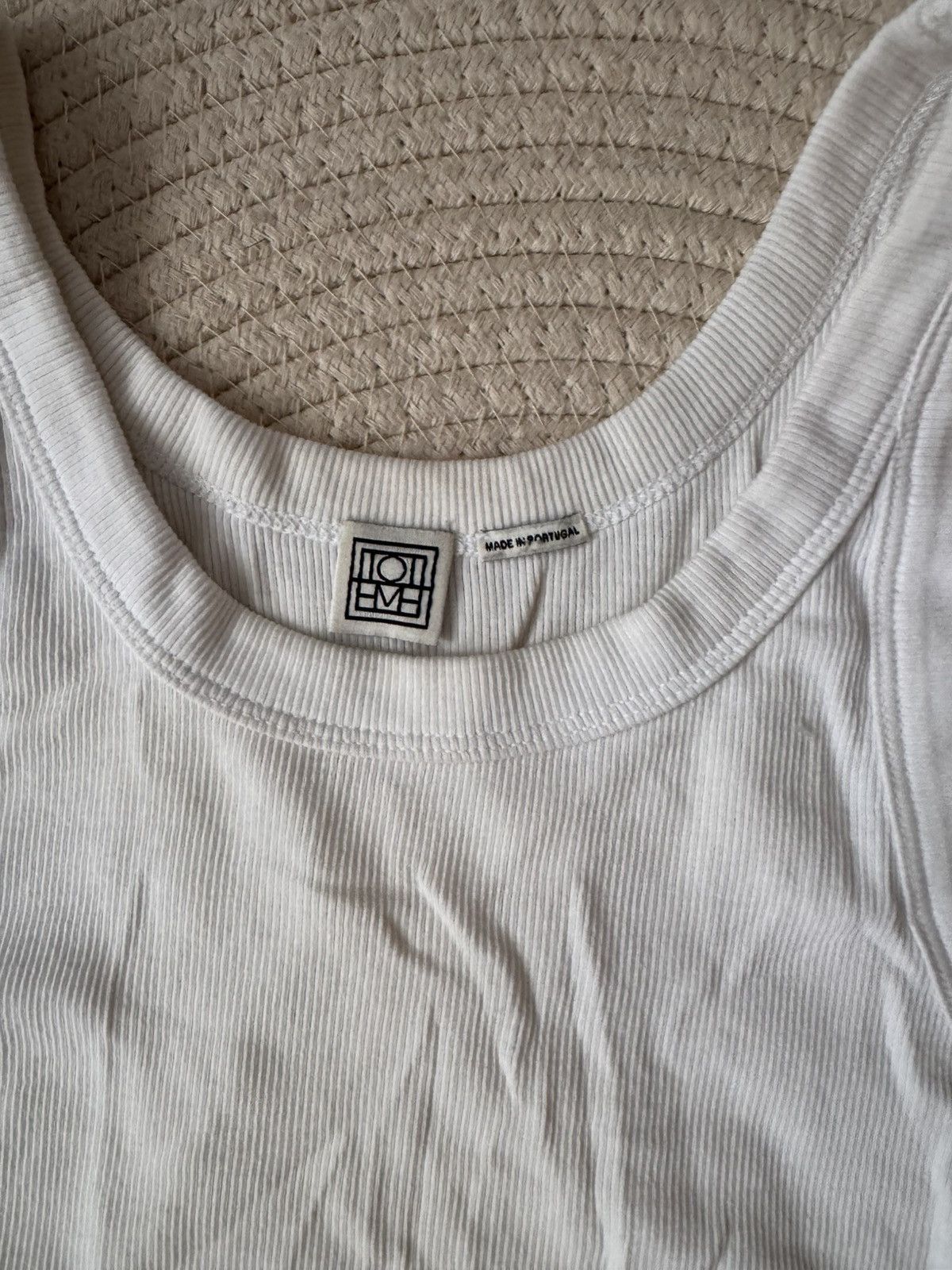Toteme Toteme Curved rib tank white size M Size M / US 6-8 / IT 42-44 - 4 Thumbnail