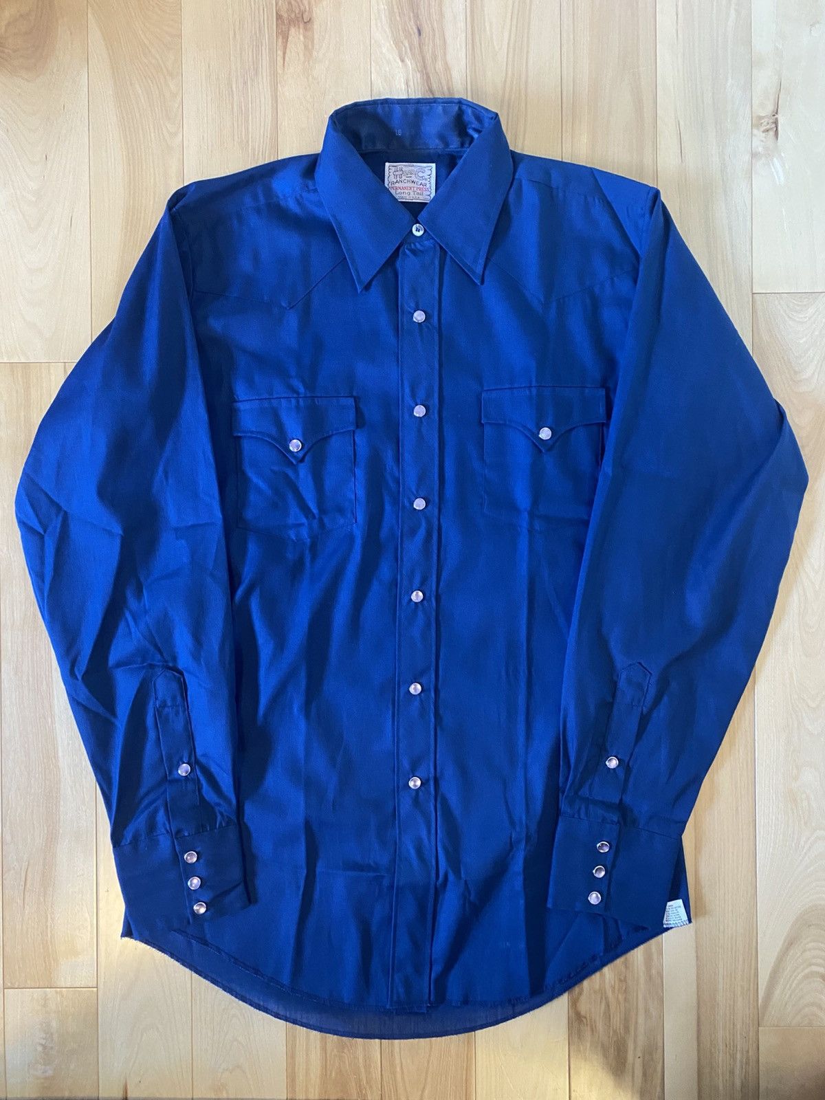 Vintage Vintage HBarC Long Tail Dress Shirt 16.5 Size US L / EU 52-54 / 3 - 1 Thumbnail