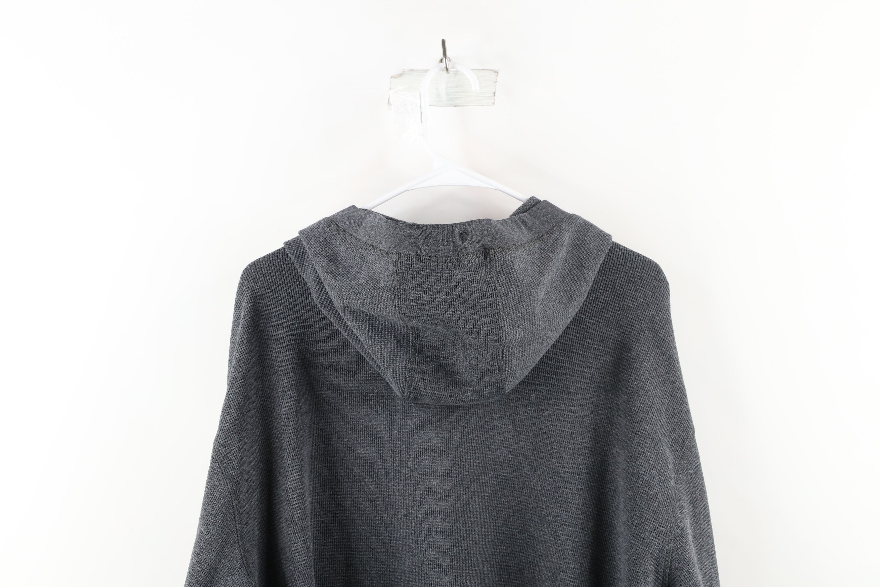 Duluth Trading Co Fit Thermal Waffle Knit Hoodie Sweatshirt