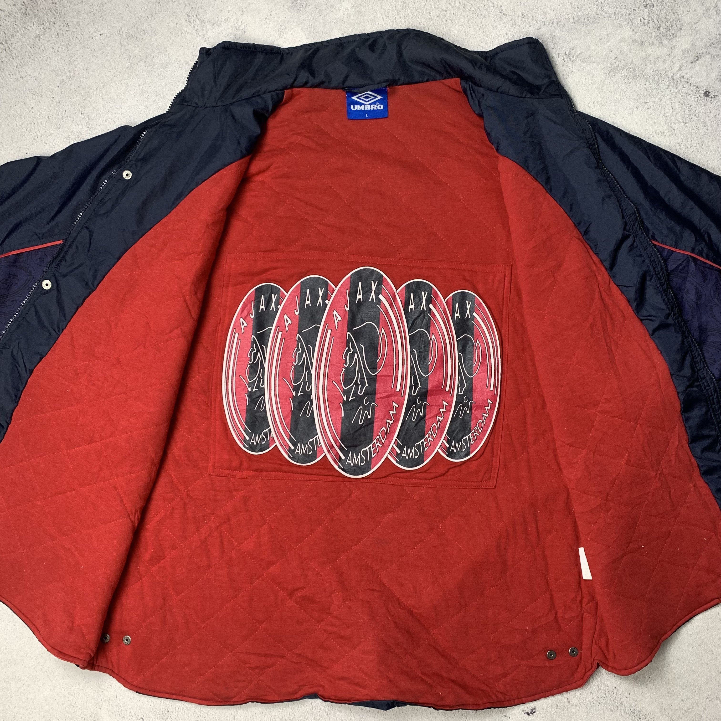 Vintage 1997-98 Umbro Ajax Amsterdam FC Padded Jacket